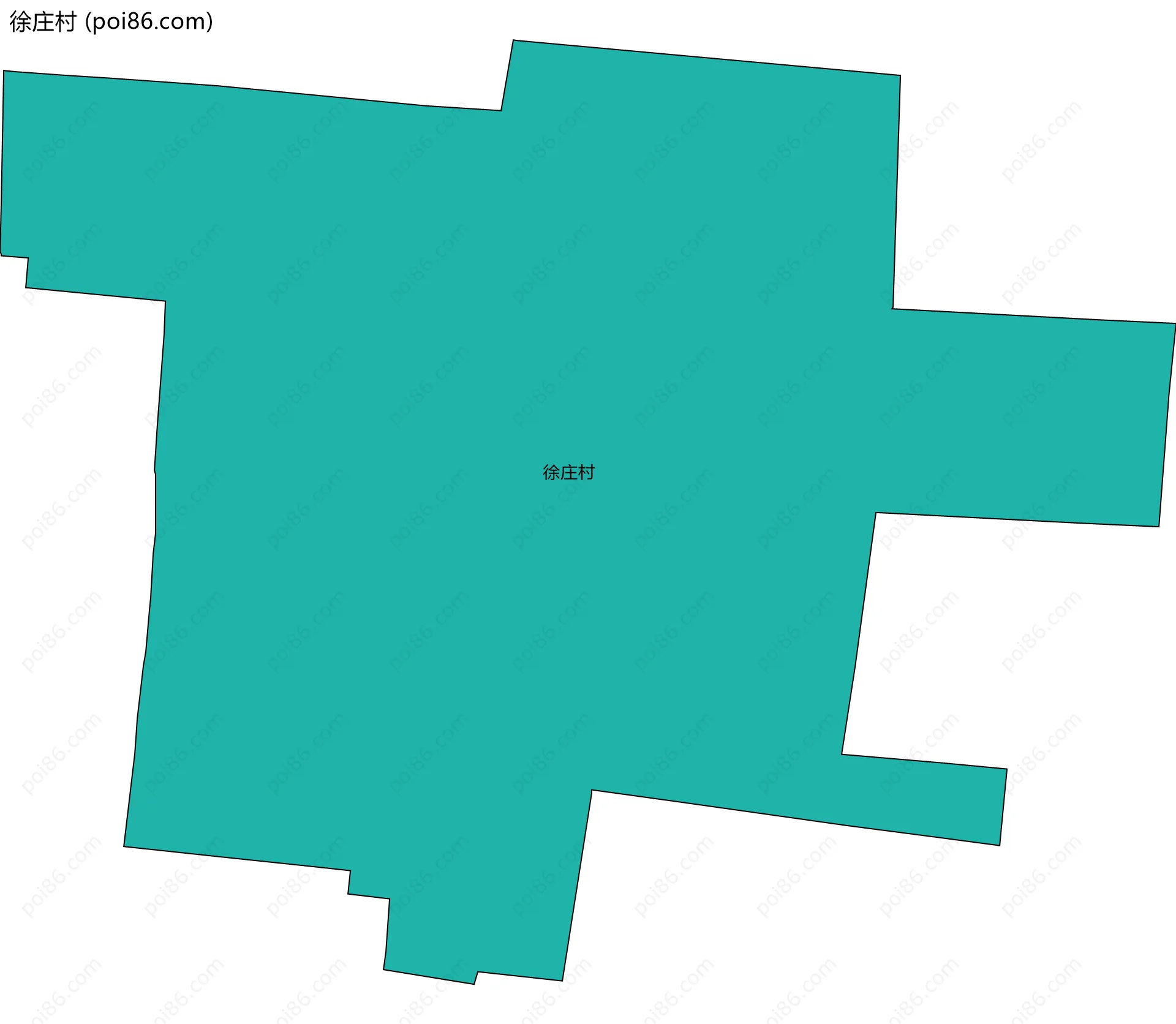 徐庄村边界地图