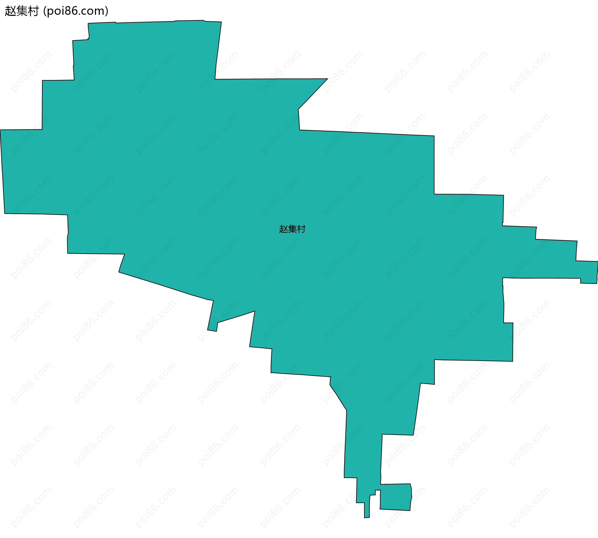 赵集村边界地图