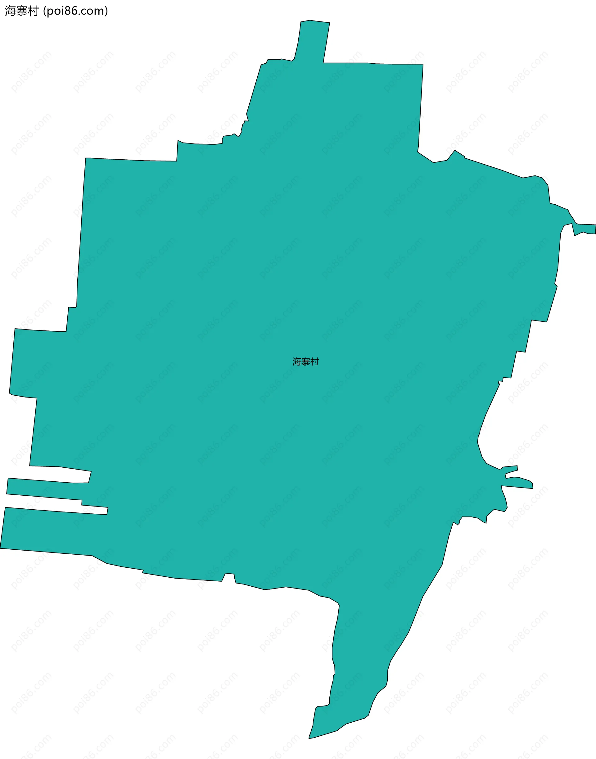 海寨村边界地图