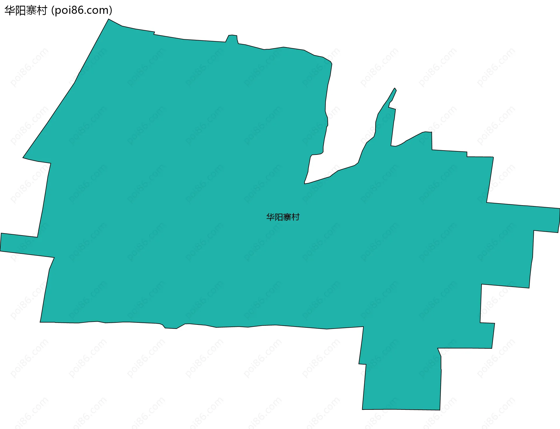 华阳寨村边界地图