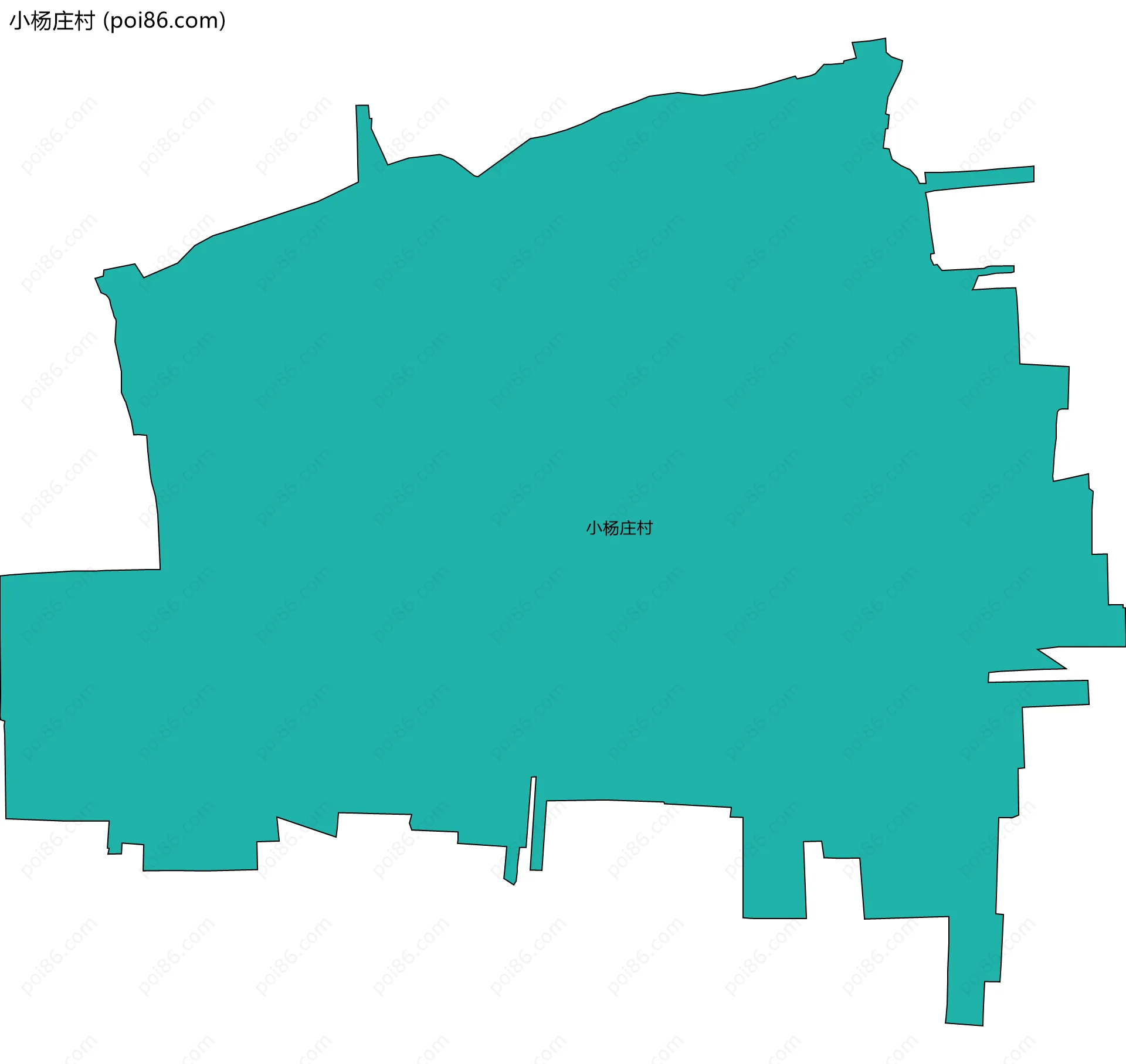 小杨庄村边界地图