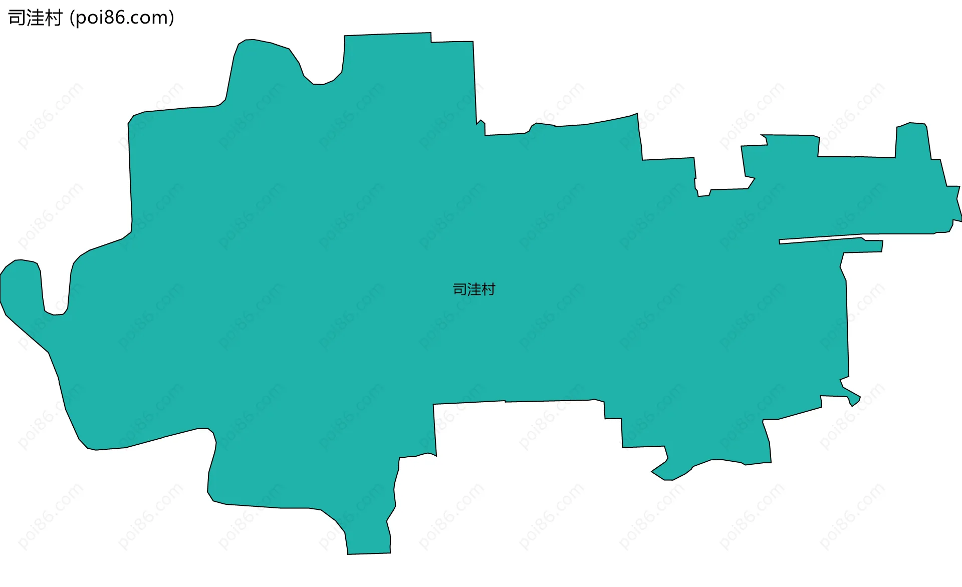 司洼村边界地图