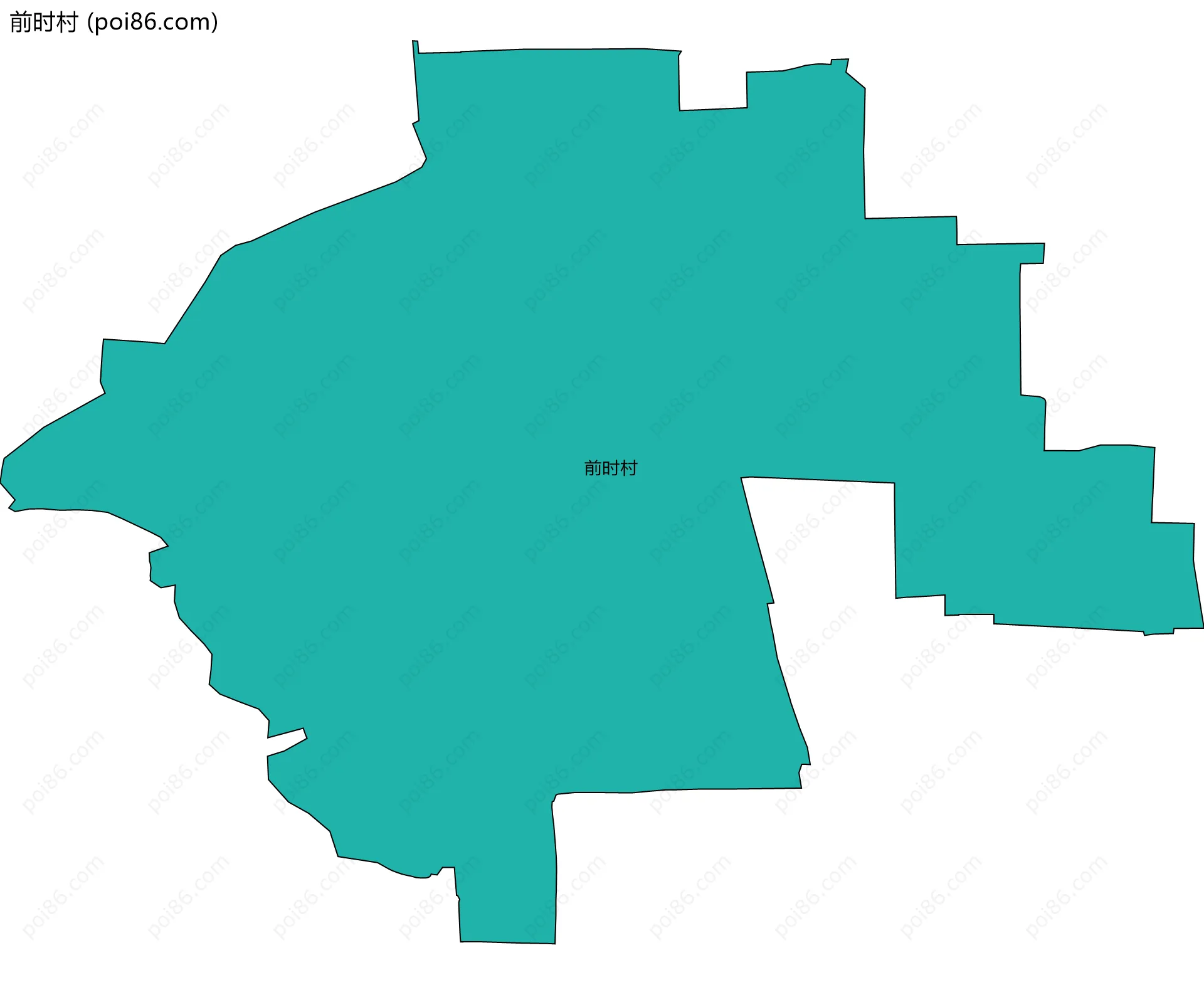 前时村边界地图