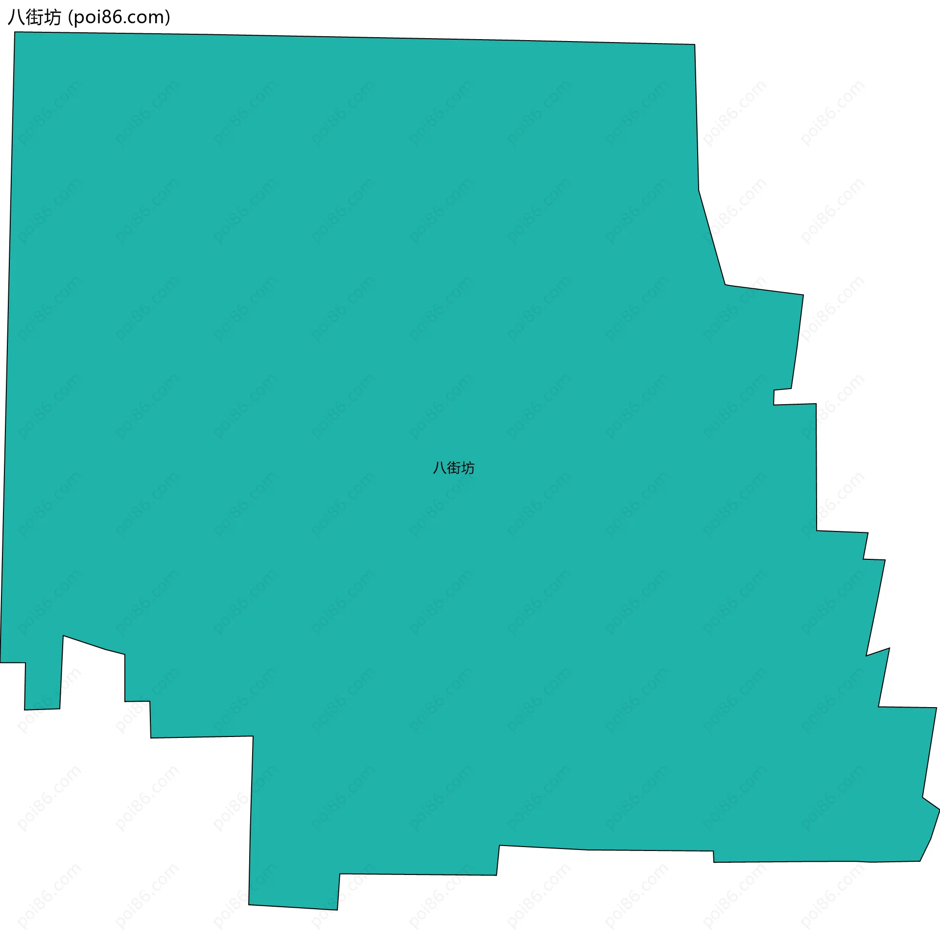 八街坊边界地图