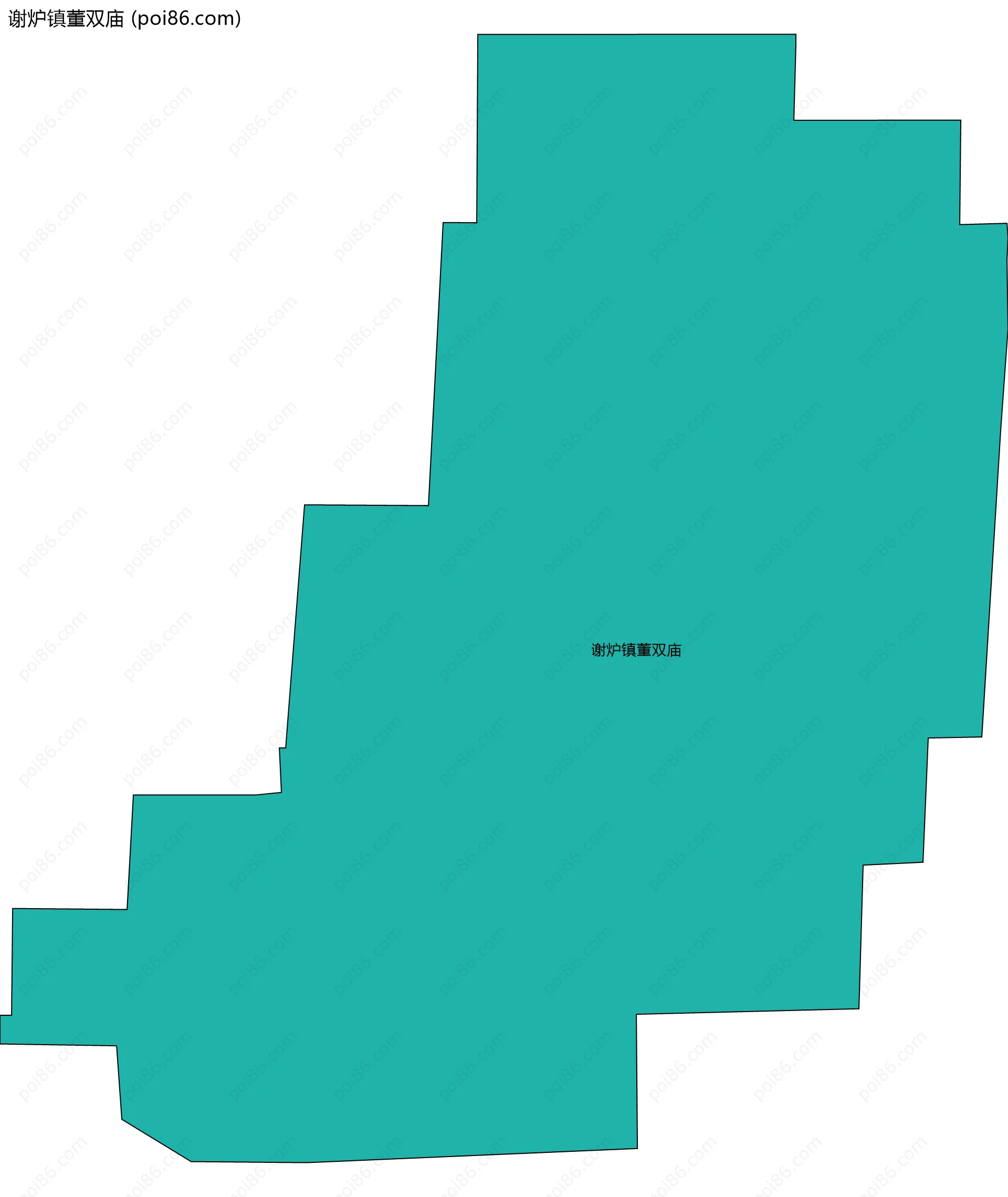 谢炉镇董双庙边界地图