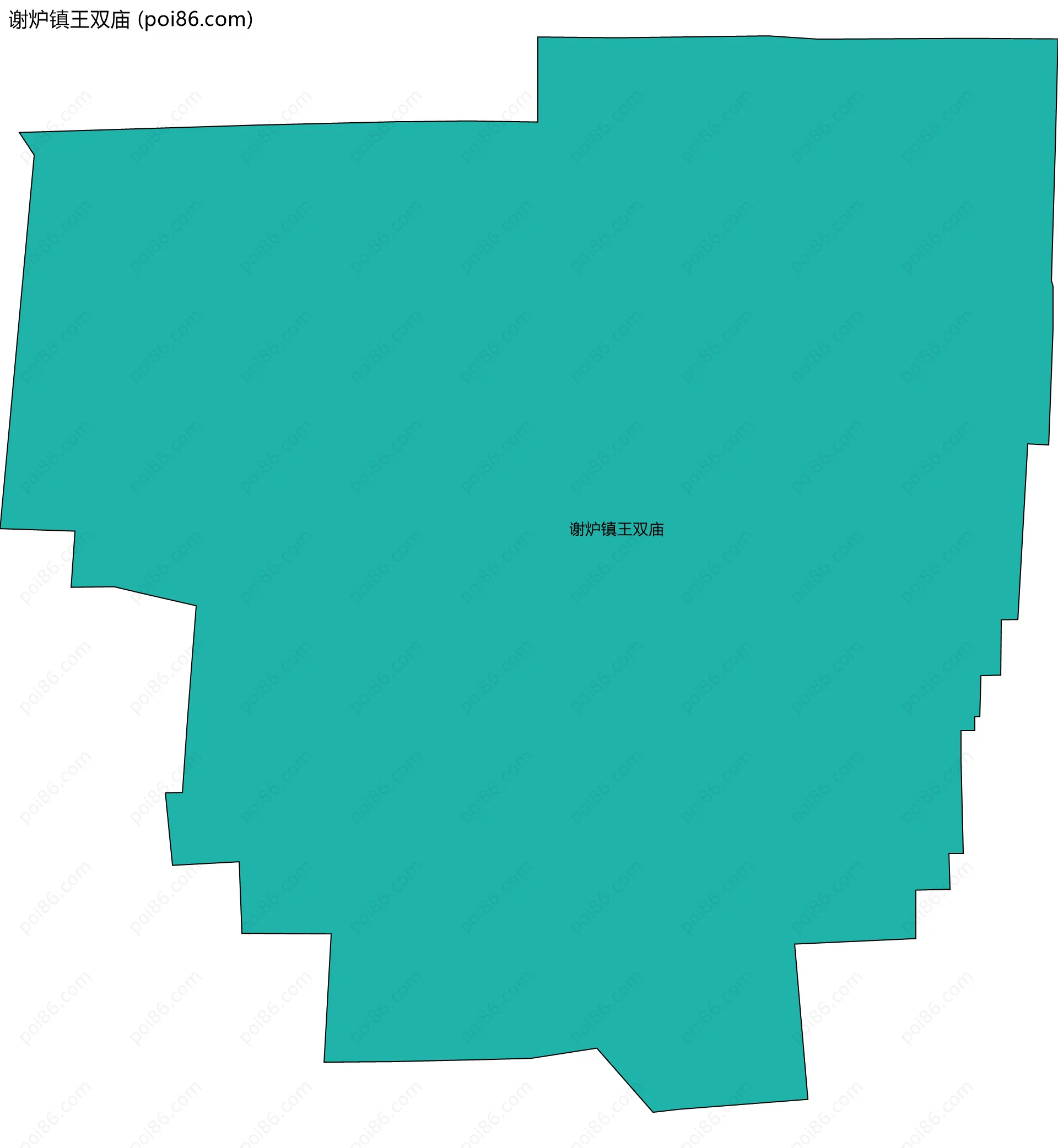 谢炉镇王双庙边界地图