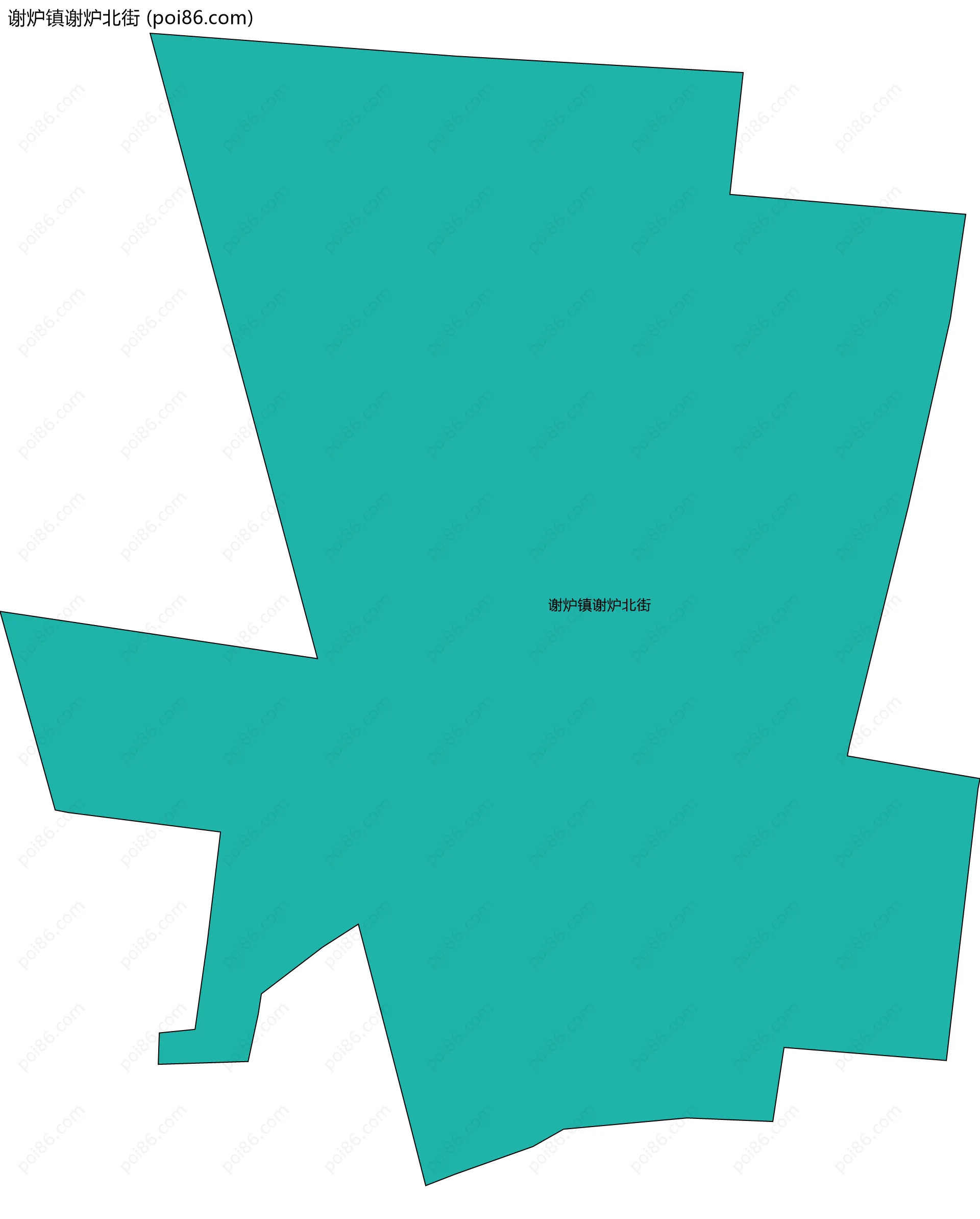 谢炉镇谢炉北街边界地图