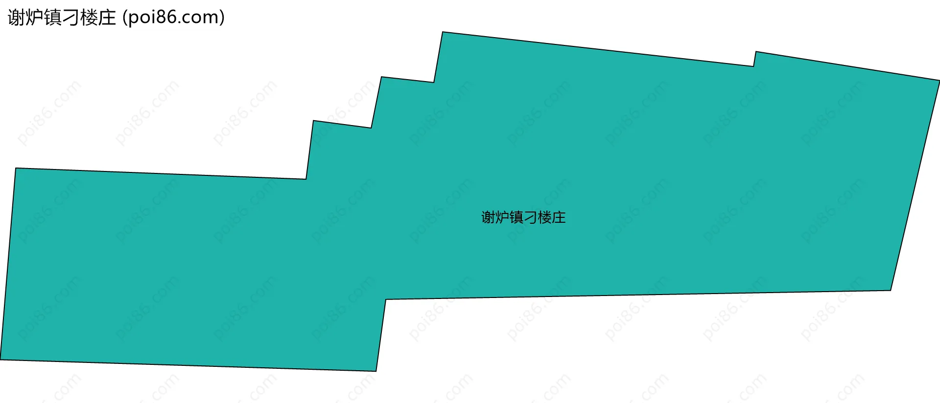 谢炉镇刁楼庄边界地图