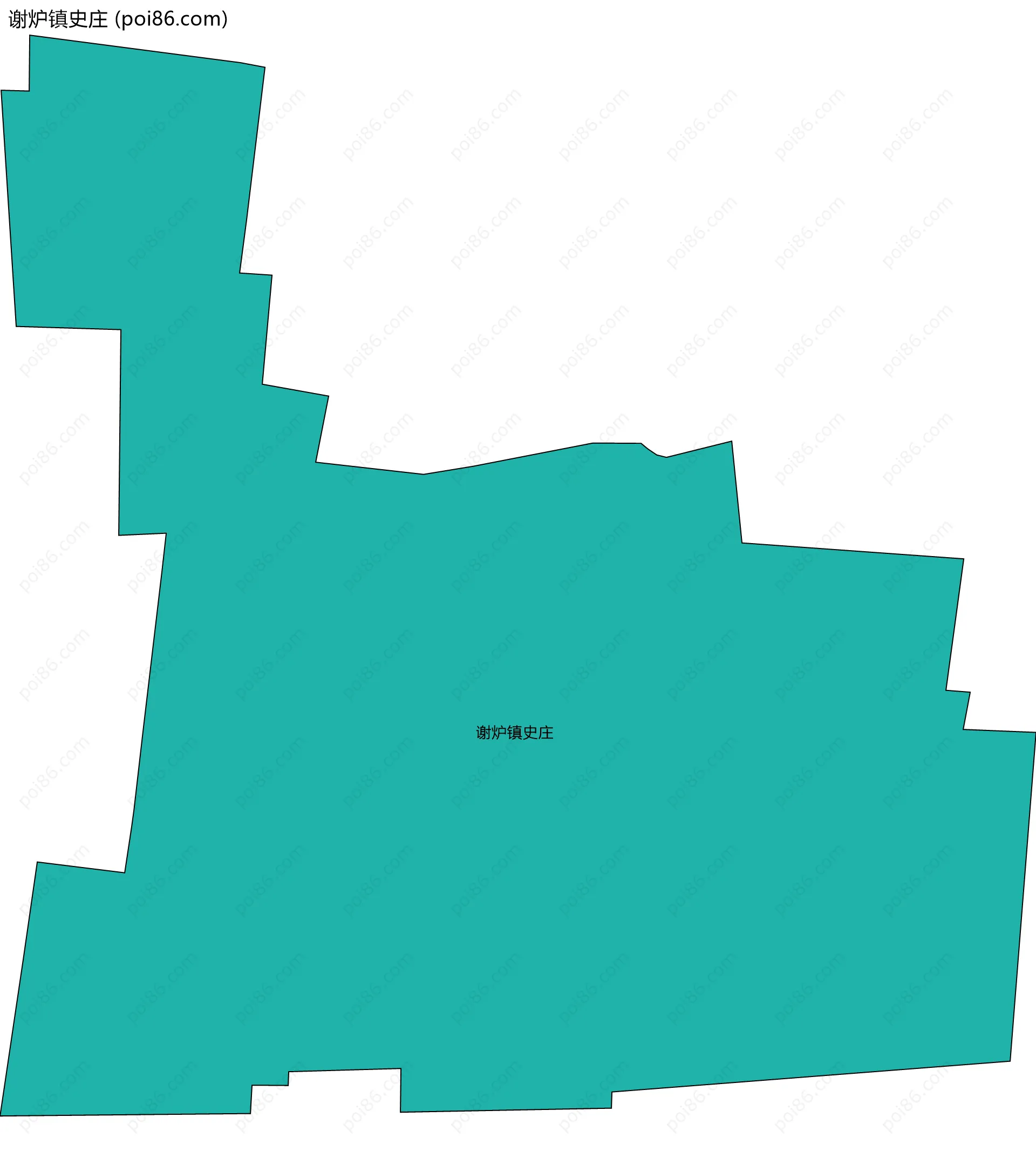谢炉镇史庄边界地图