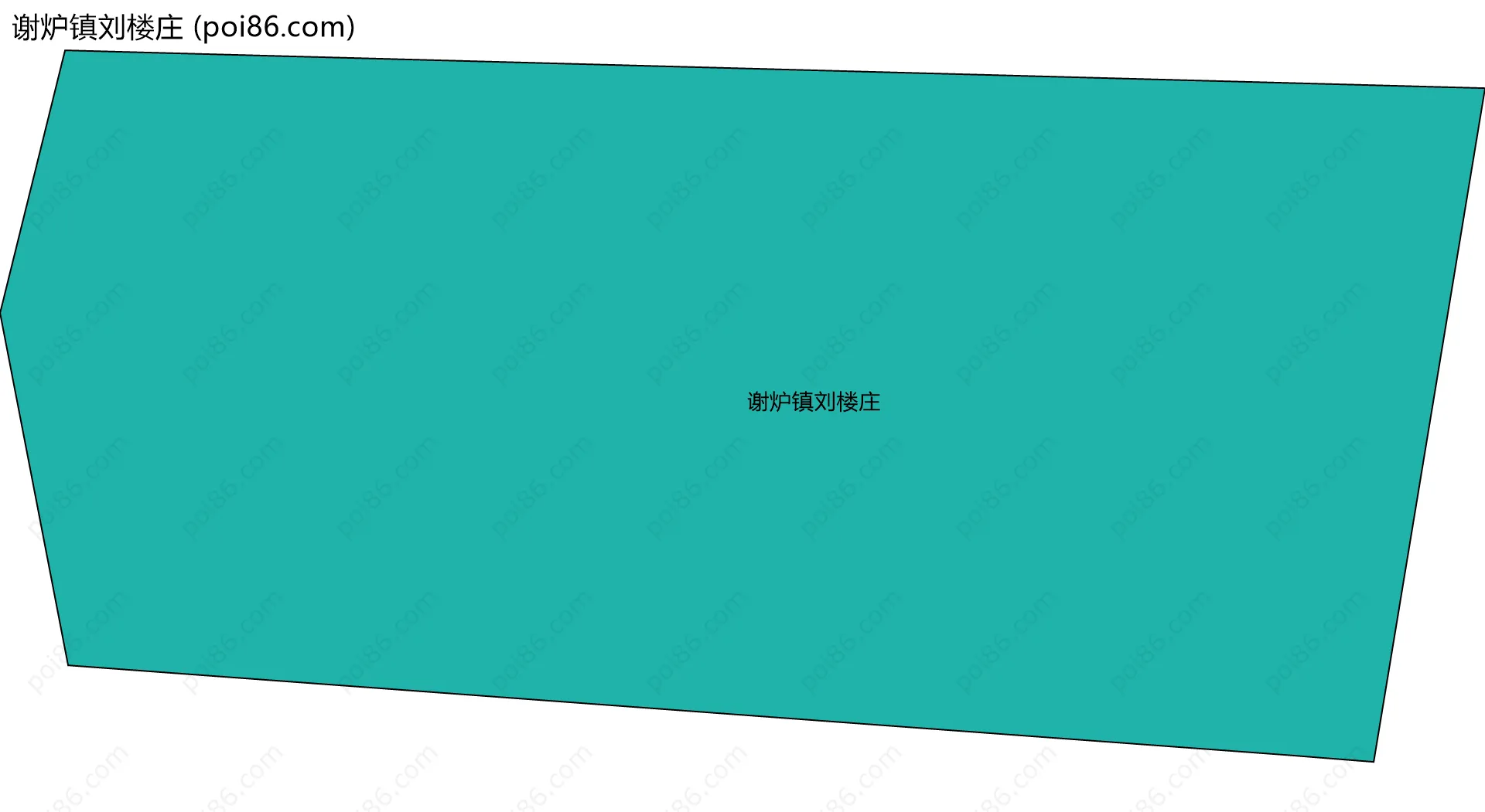 谢炉镇刘楼庄边界地图