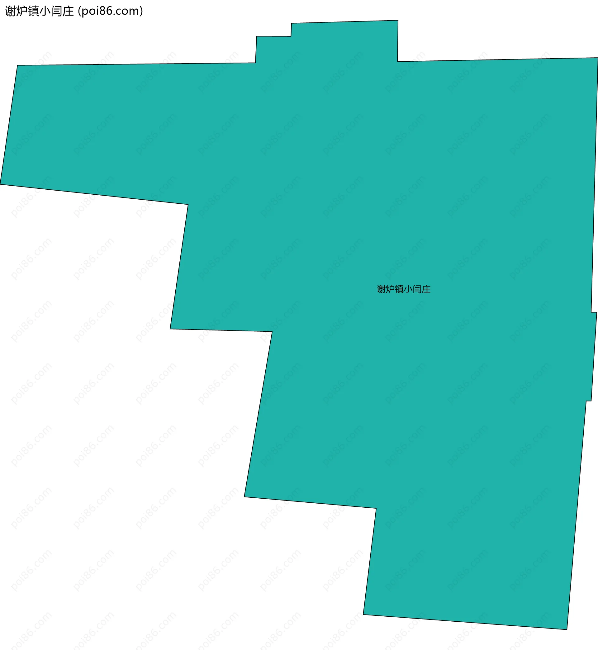 谢炉镇小闫庄边界地图