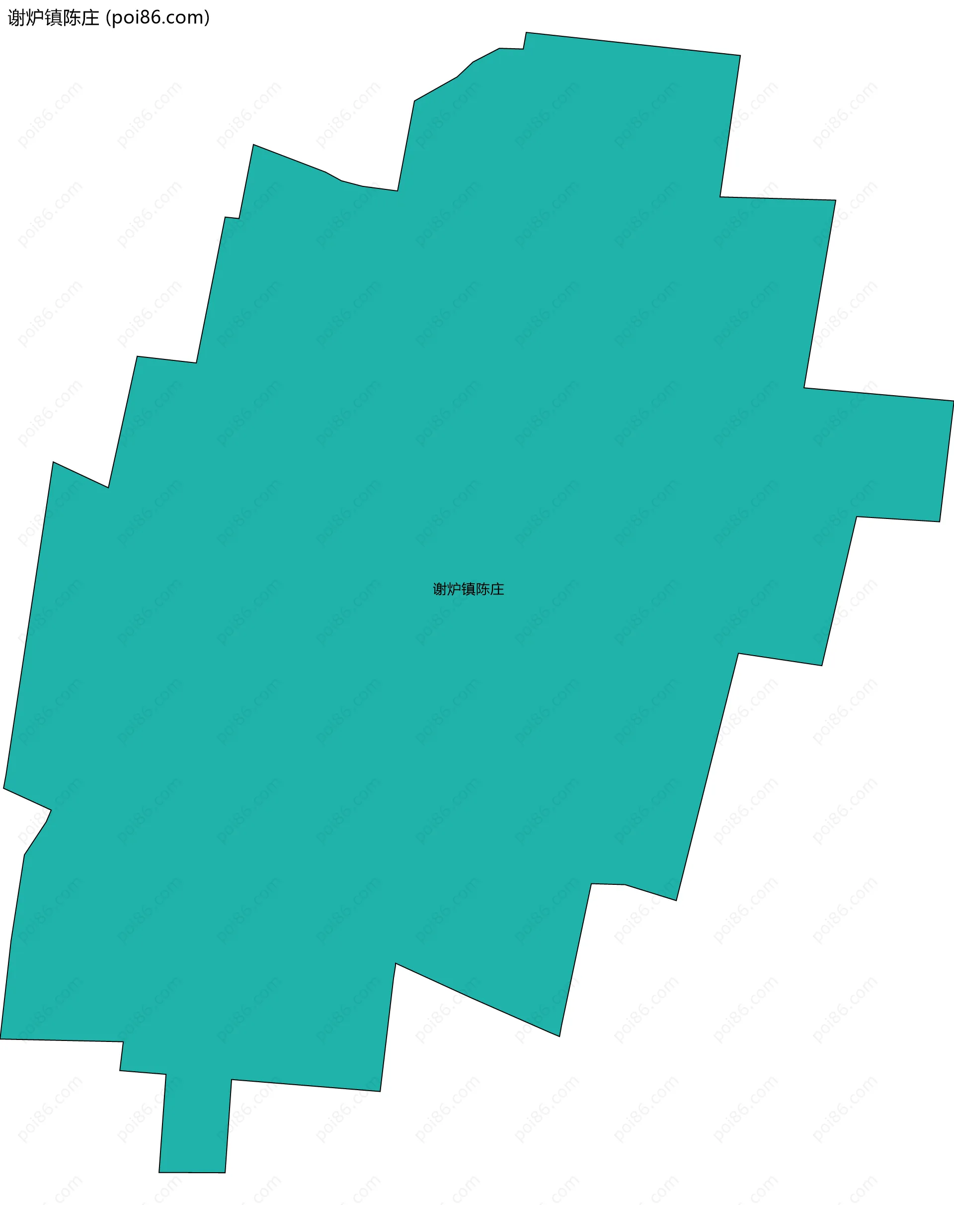 谢炉镇陈庄边界地图