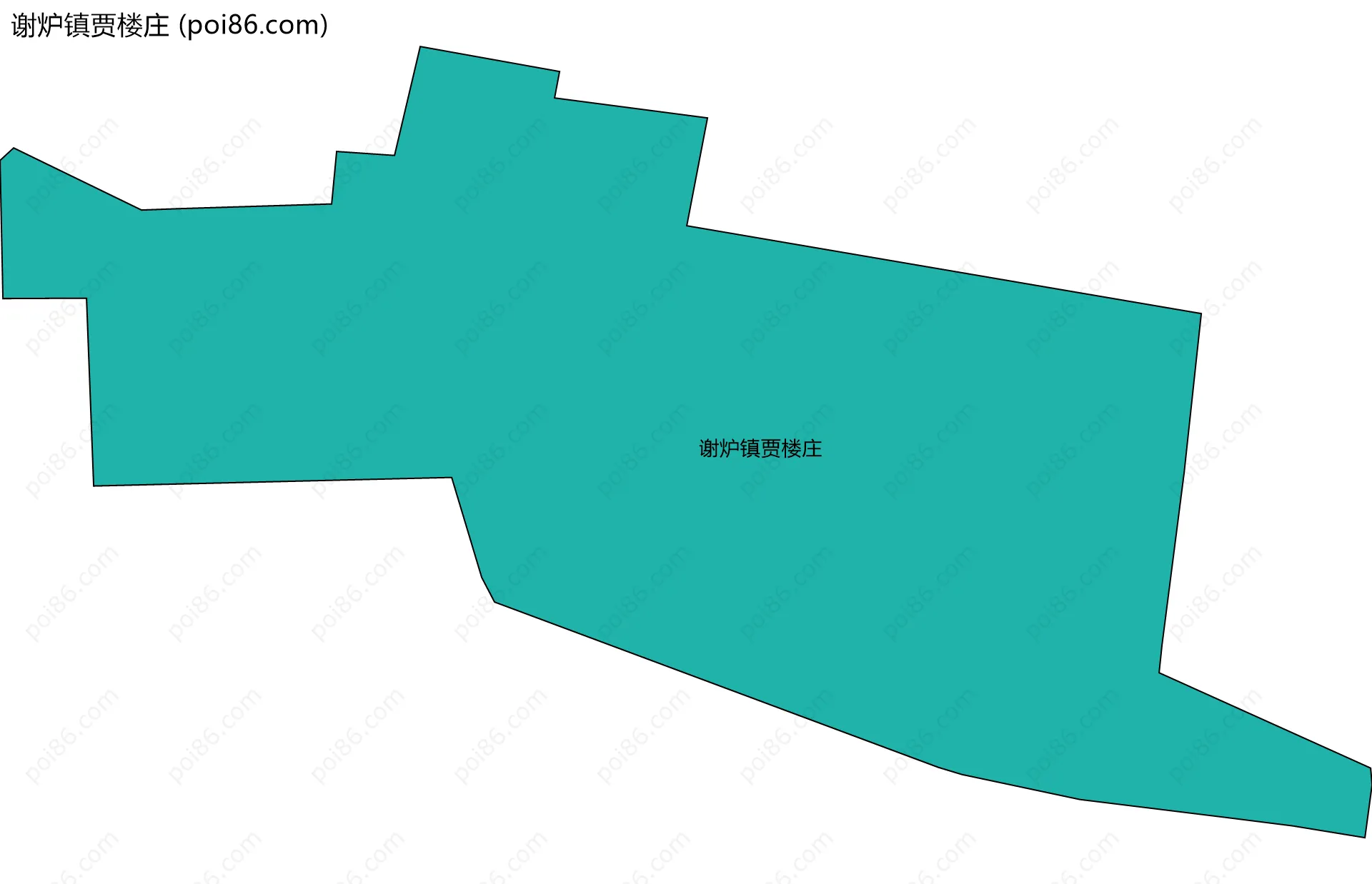 谢炉镇贾楼庄边界地图