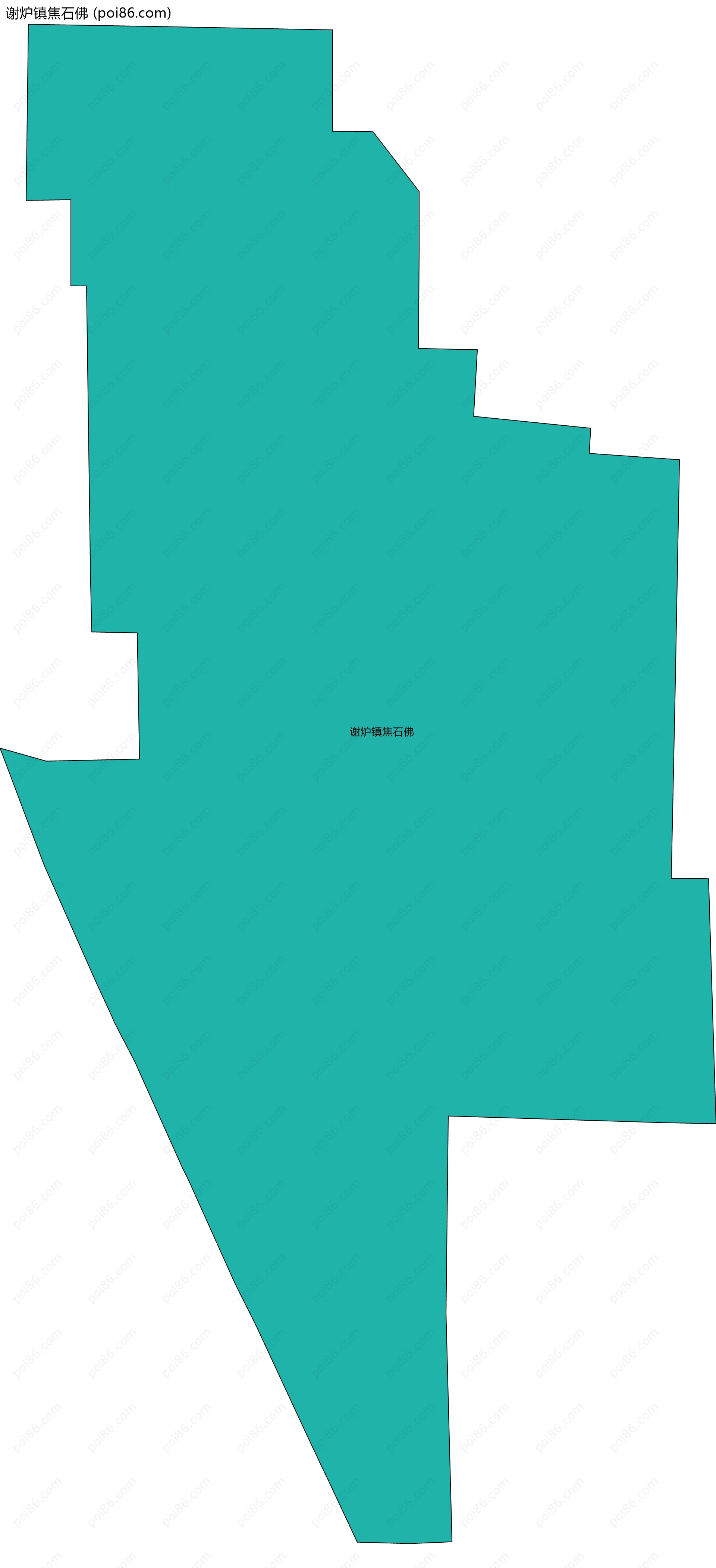 谢炉镇焦石佛边界地图