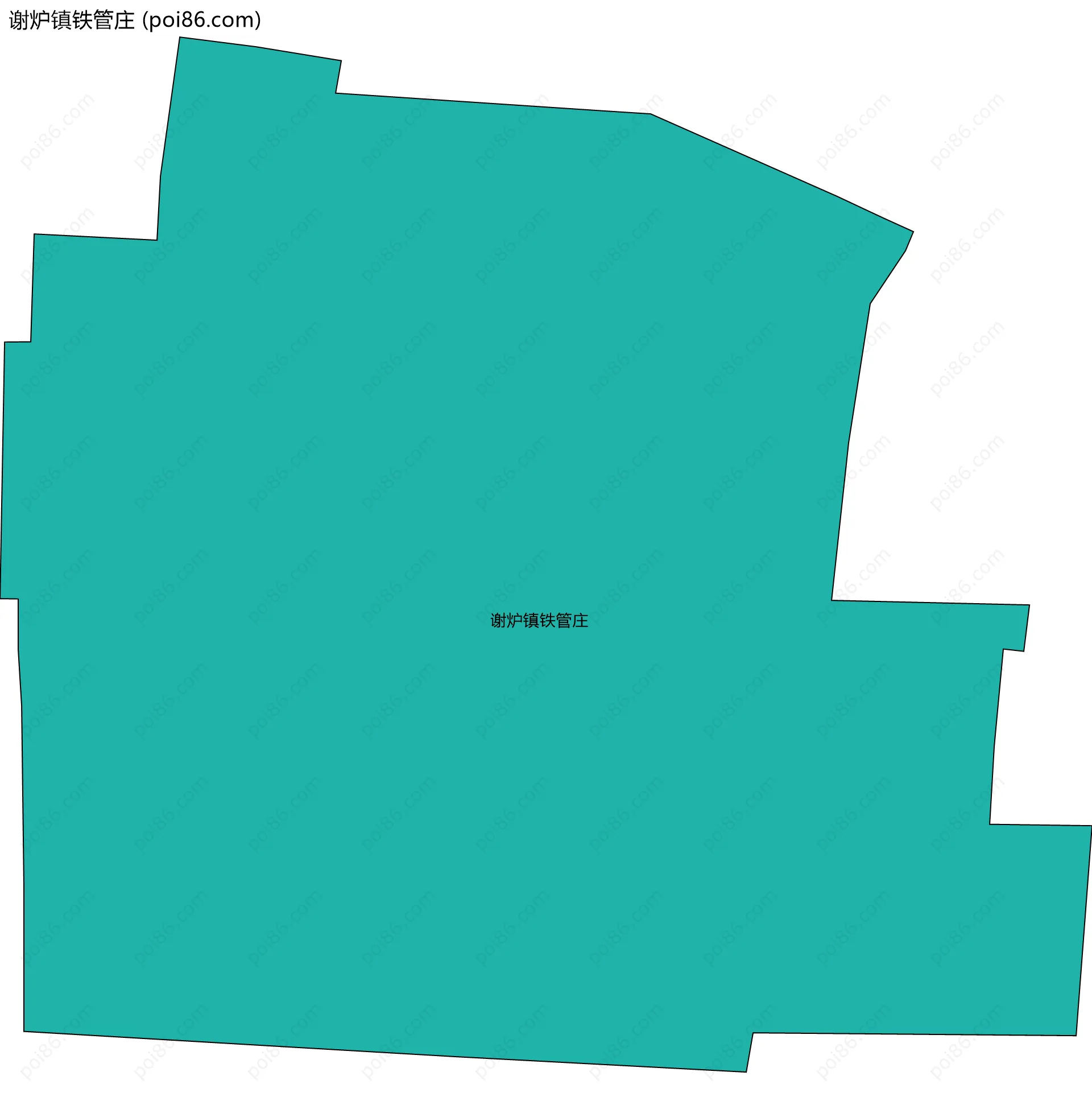 谢炉镇铁管庄边界地图