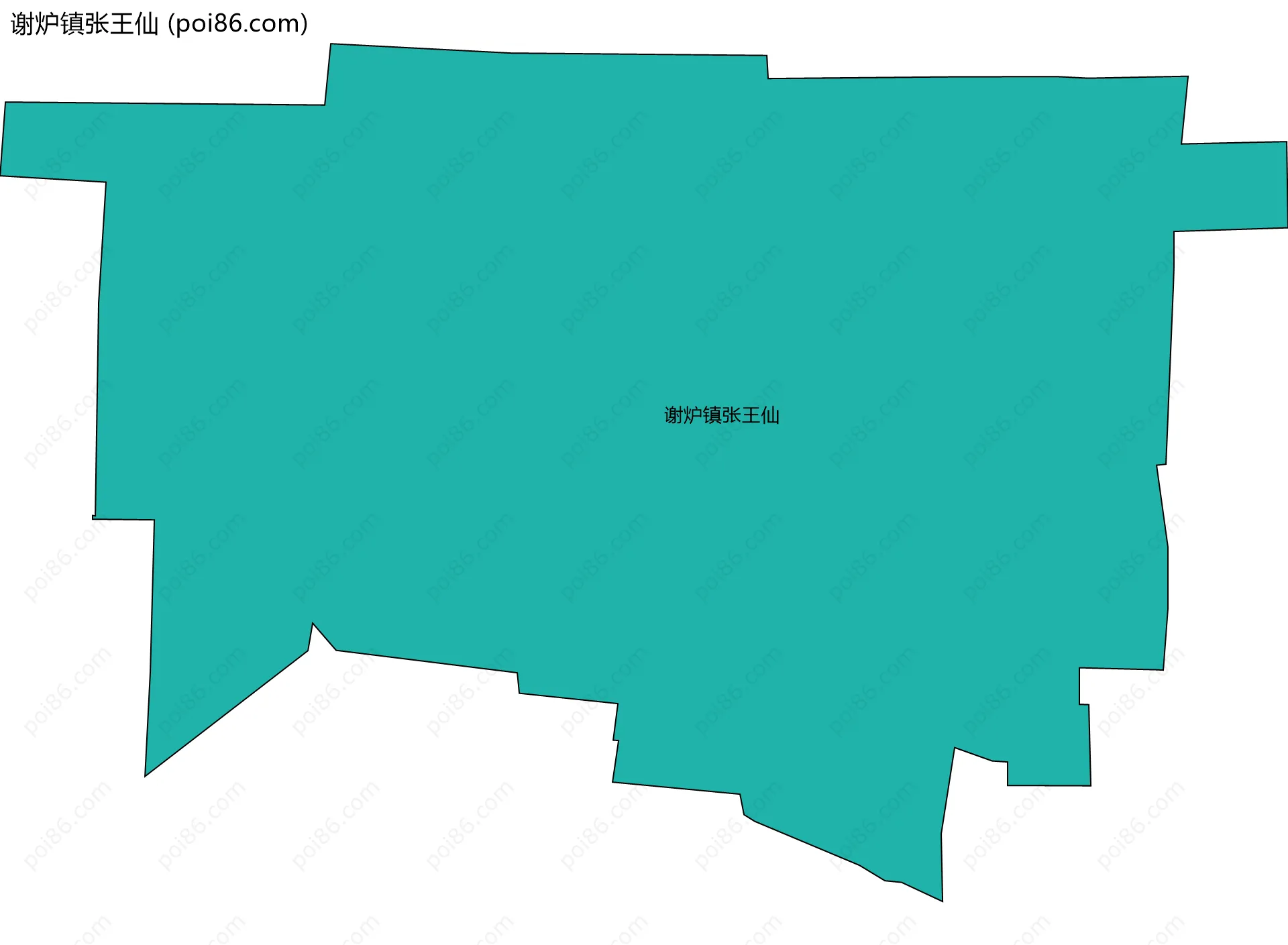 谢炉镇张王仙边界地图