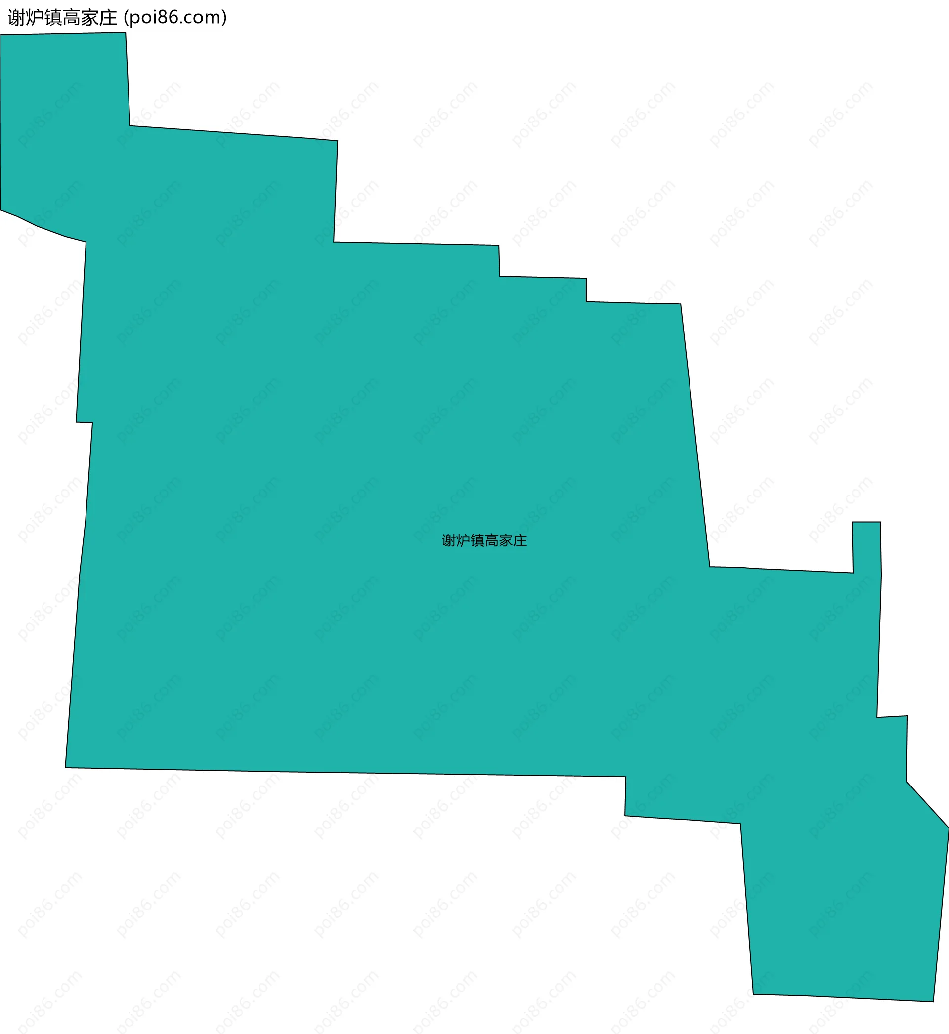 谢炉镇高家庄边界地图
