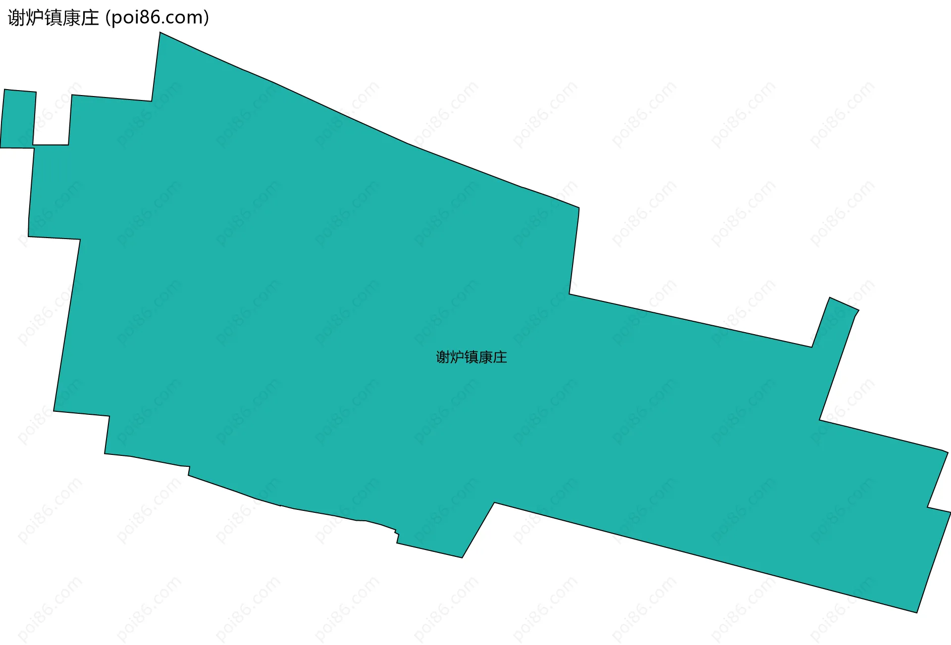谢炉镇康庄边界地图