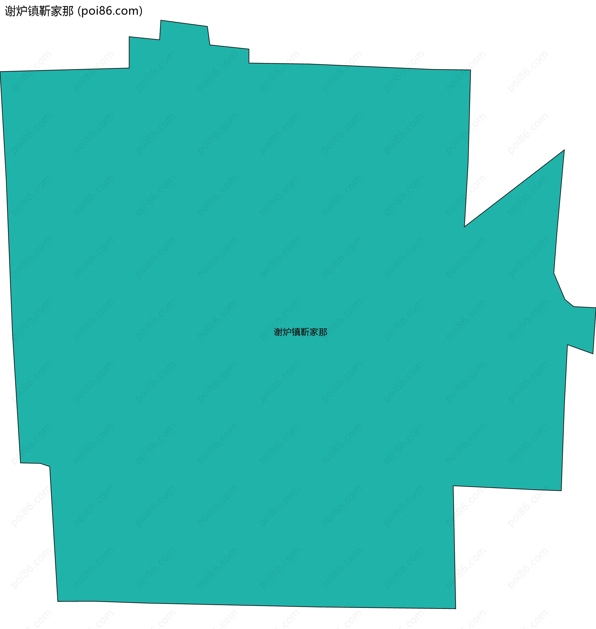 谢炉镇靳家那边界地图