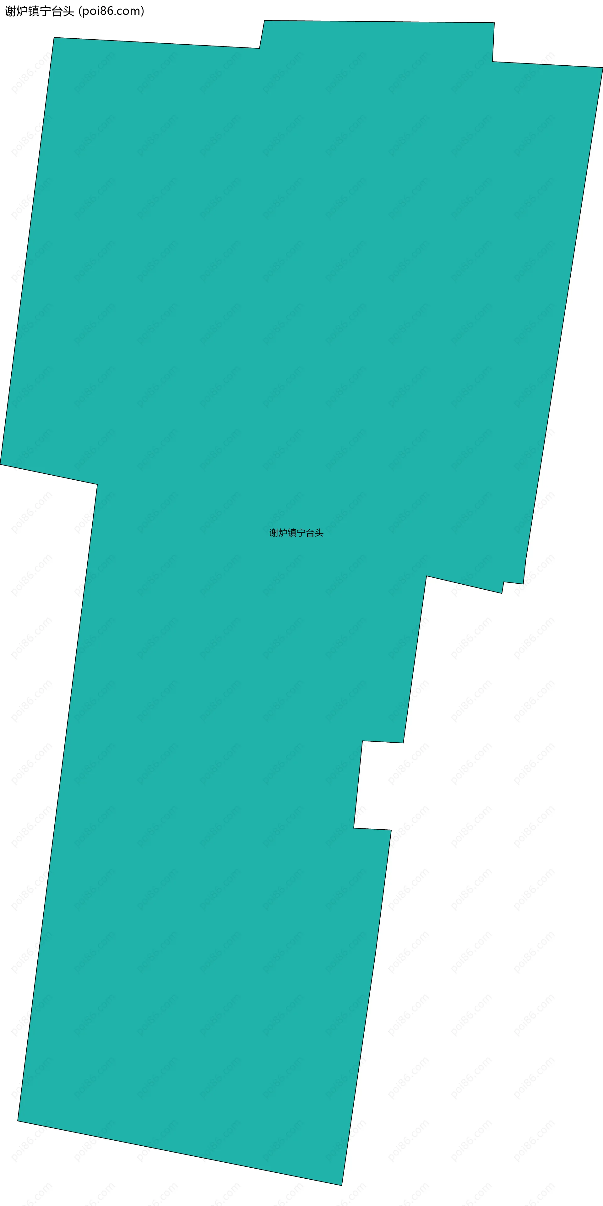 谢炉镇宁台头边界地图