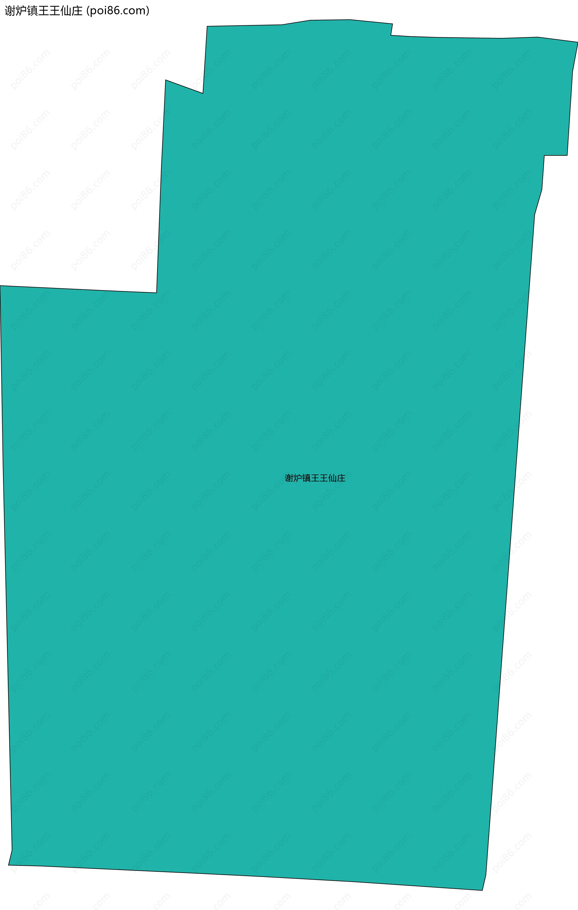谢炉镇王王仙庄边界地图