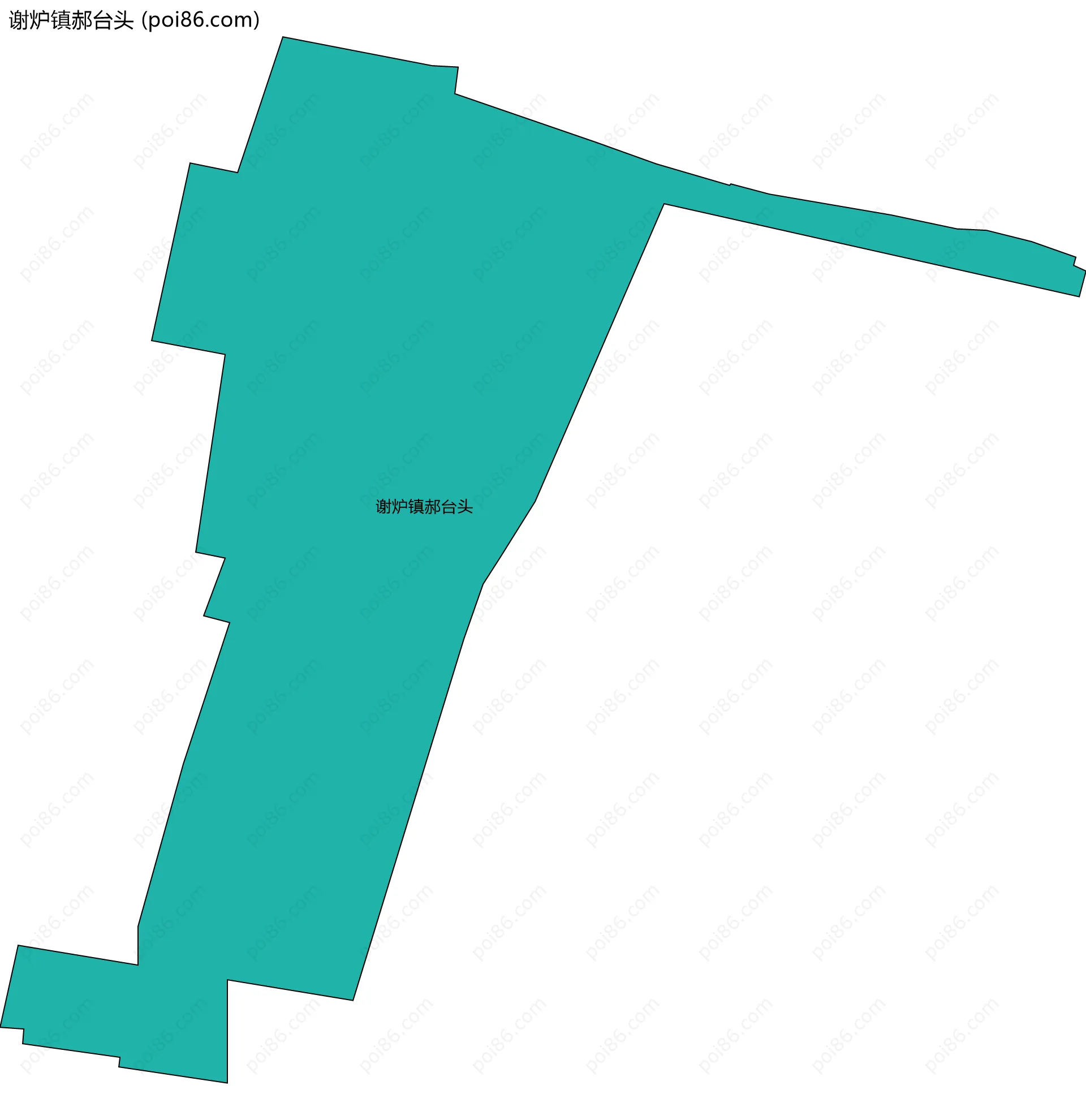 谢炉镇郝台头边界地图