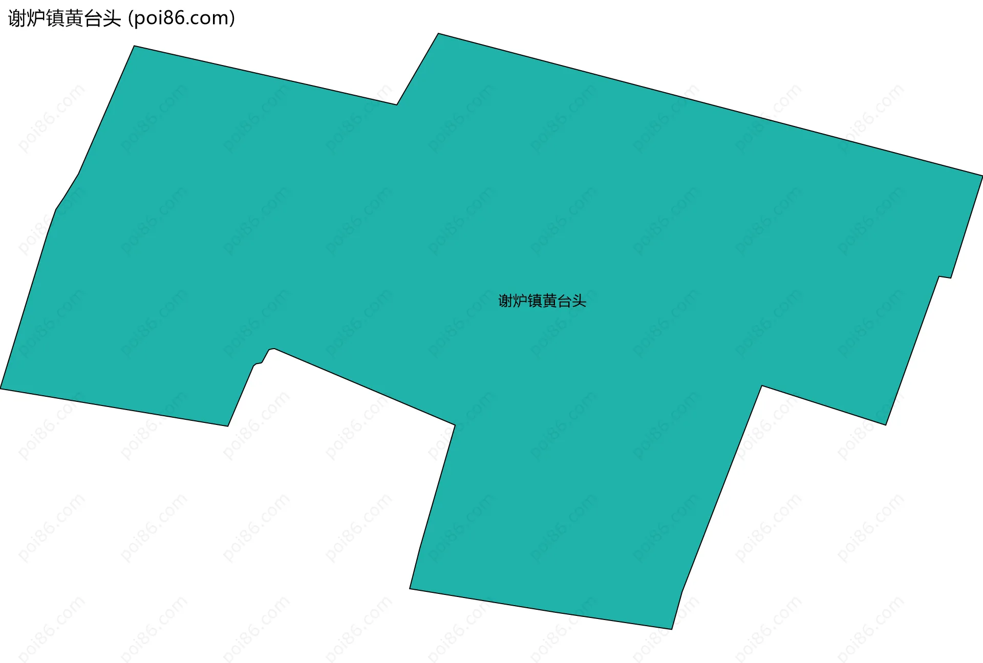 谢炉镇黄台头边界地图