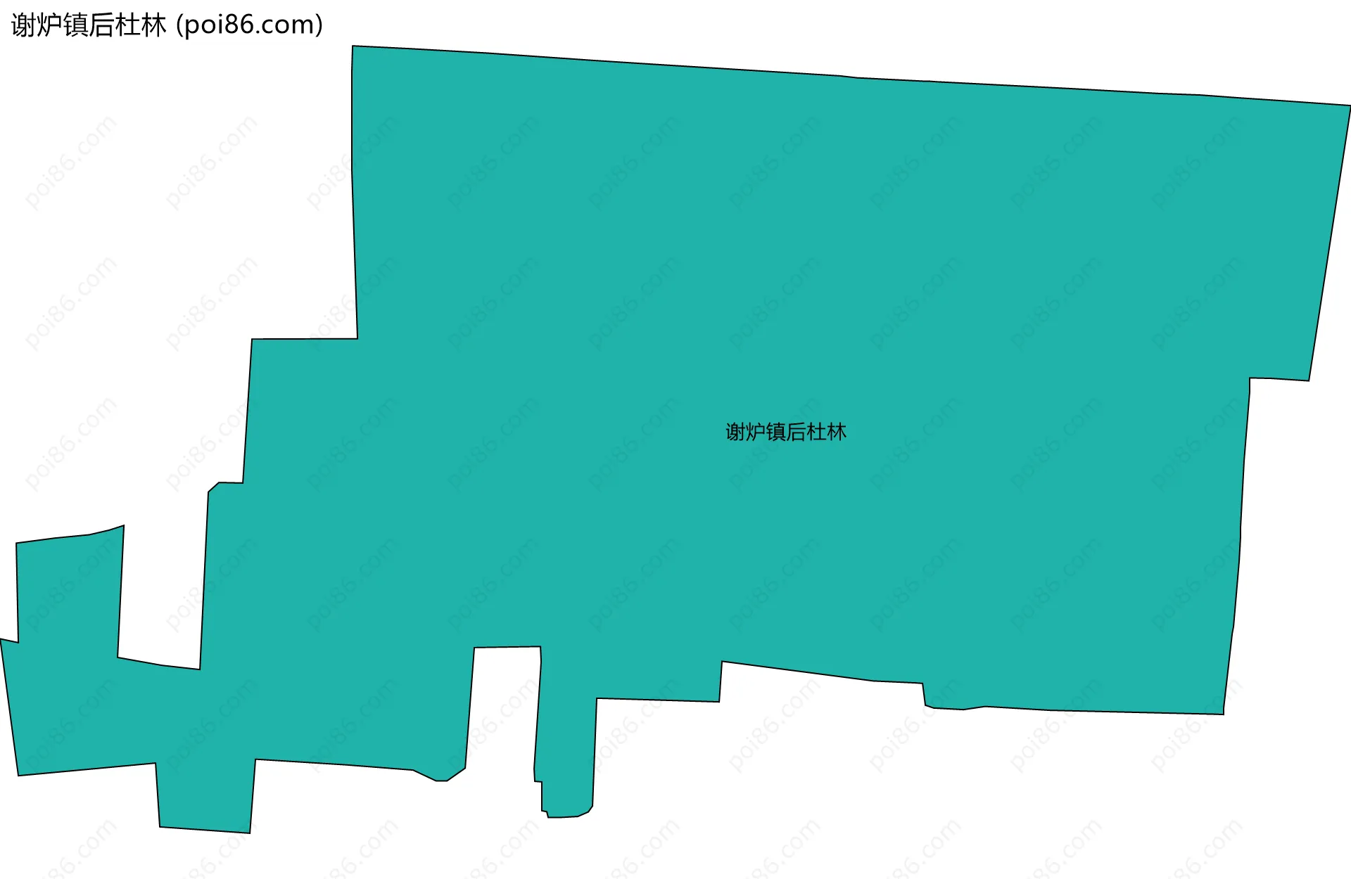 谢炉镇后杜林边界地图