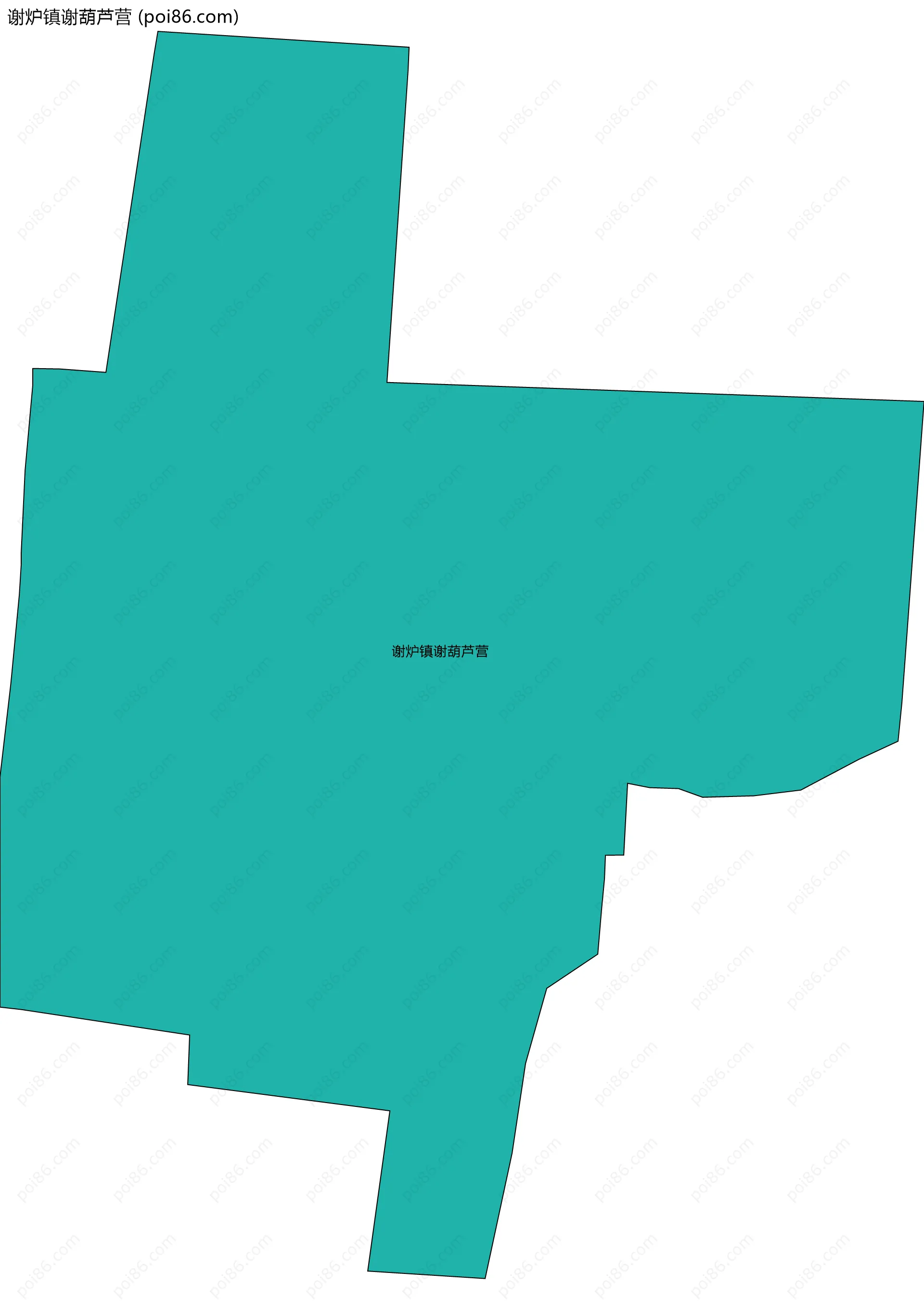 谢炉镇谢葫芦营边界地图