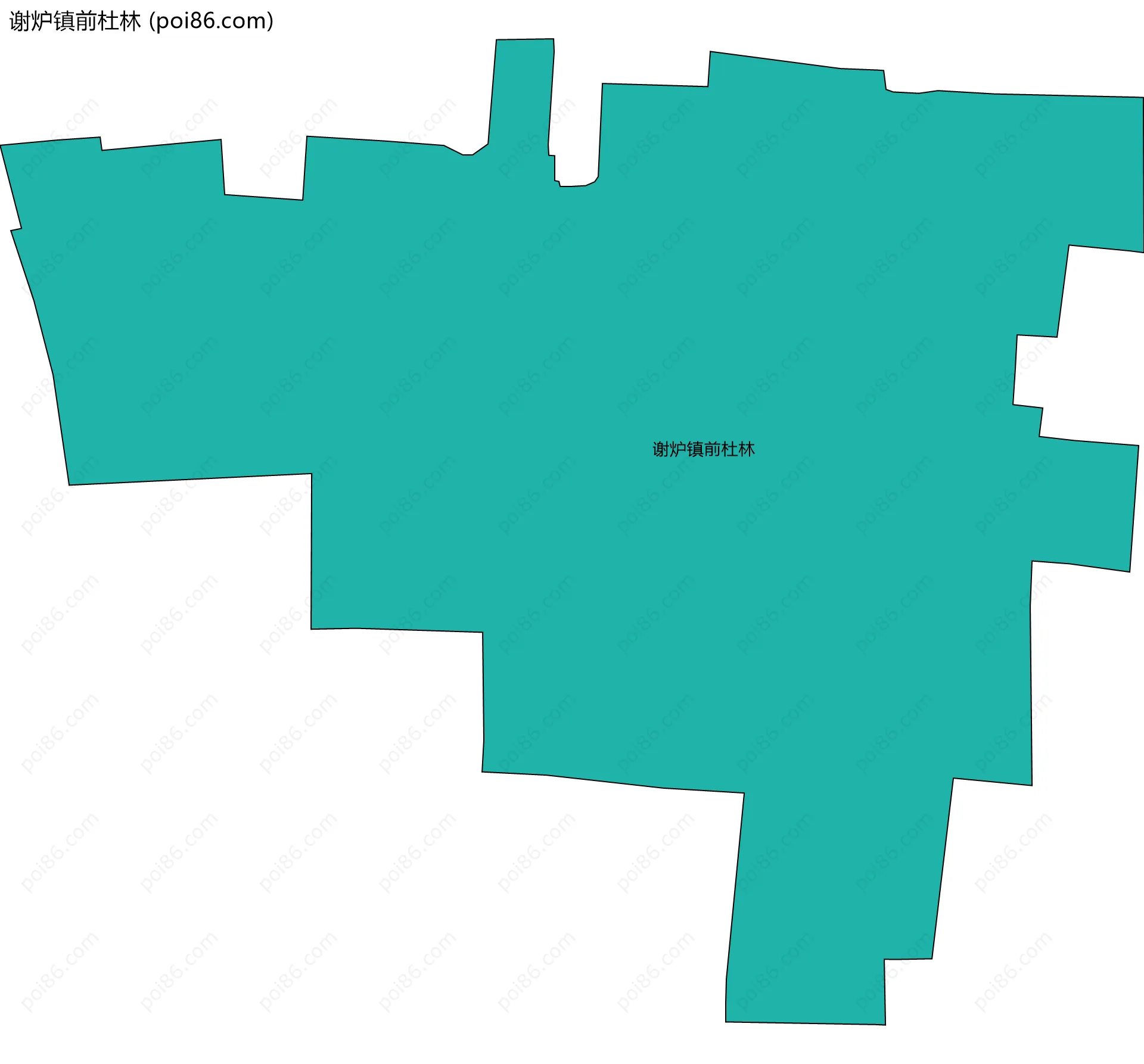 谢炉镇前杜林边界地图