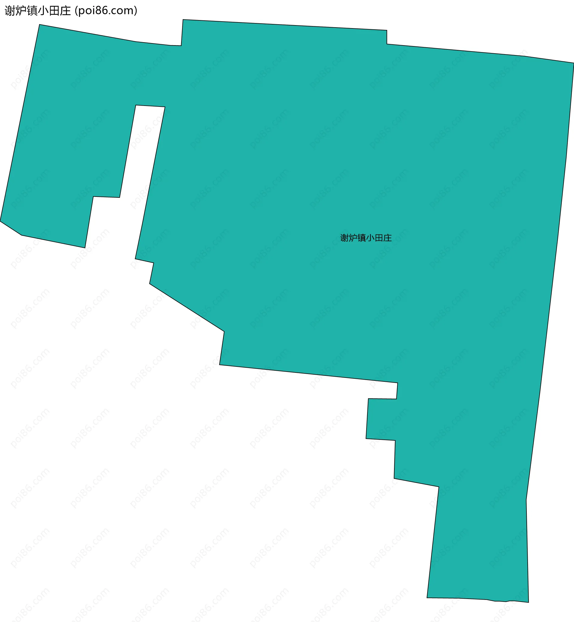谢炉镇小田庄边界地图