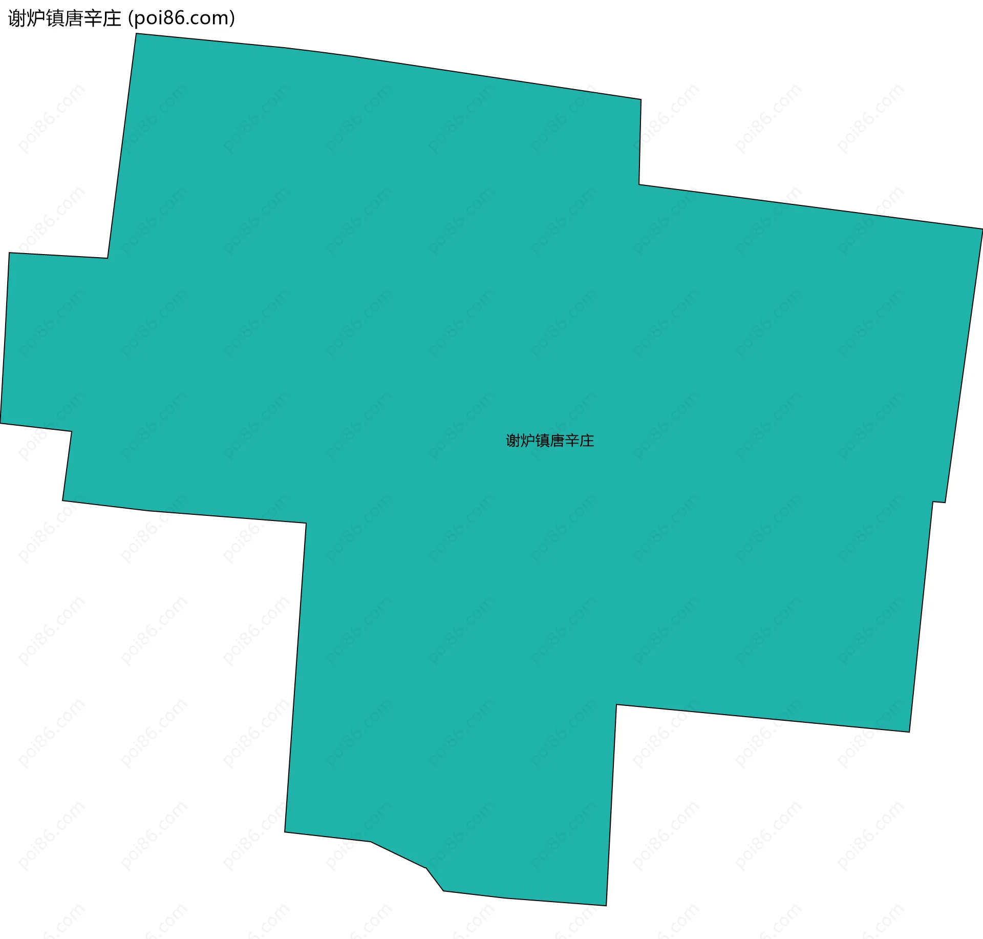谢炉镇唐辛庄边界地图