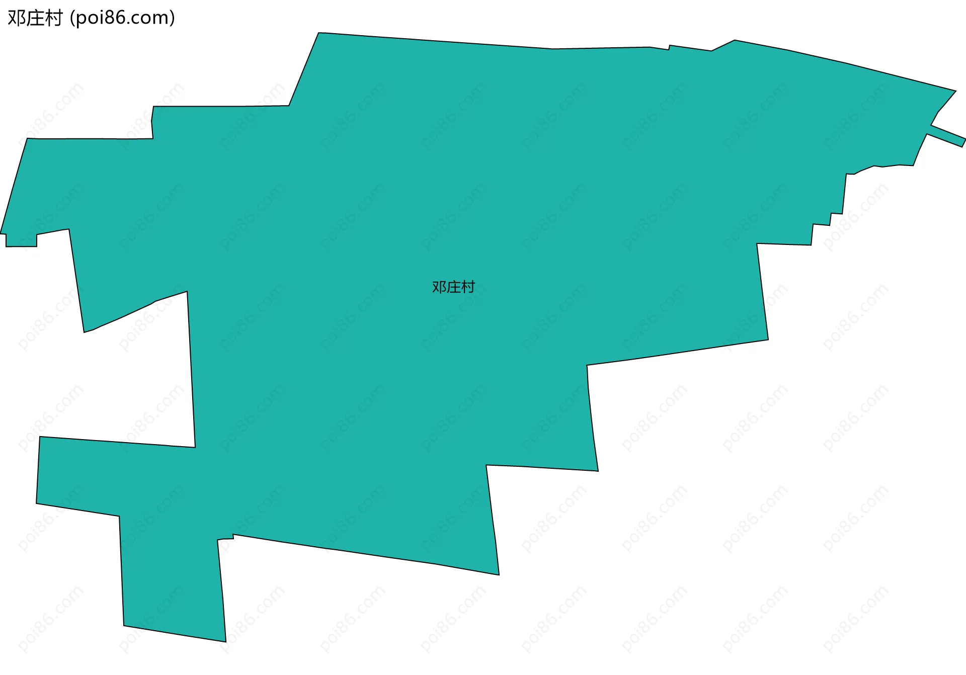 邓庄村边界地图