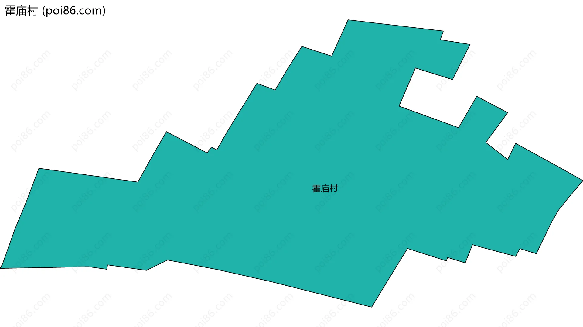 霍庙村边界地图