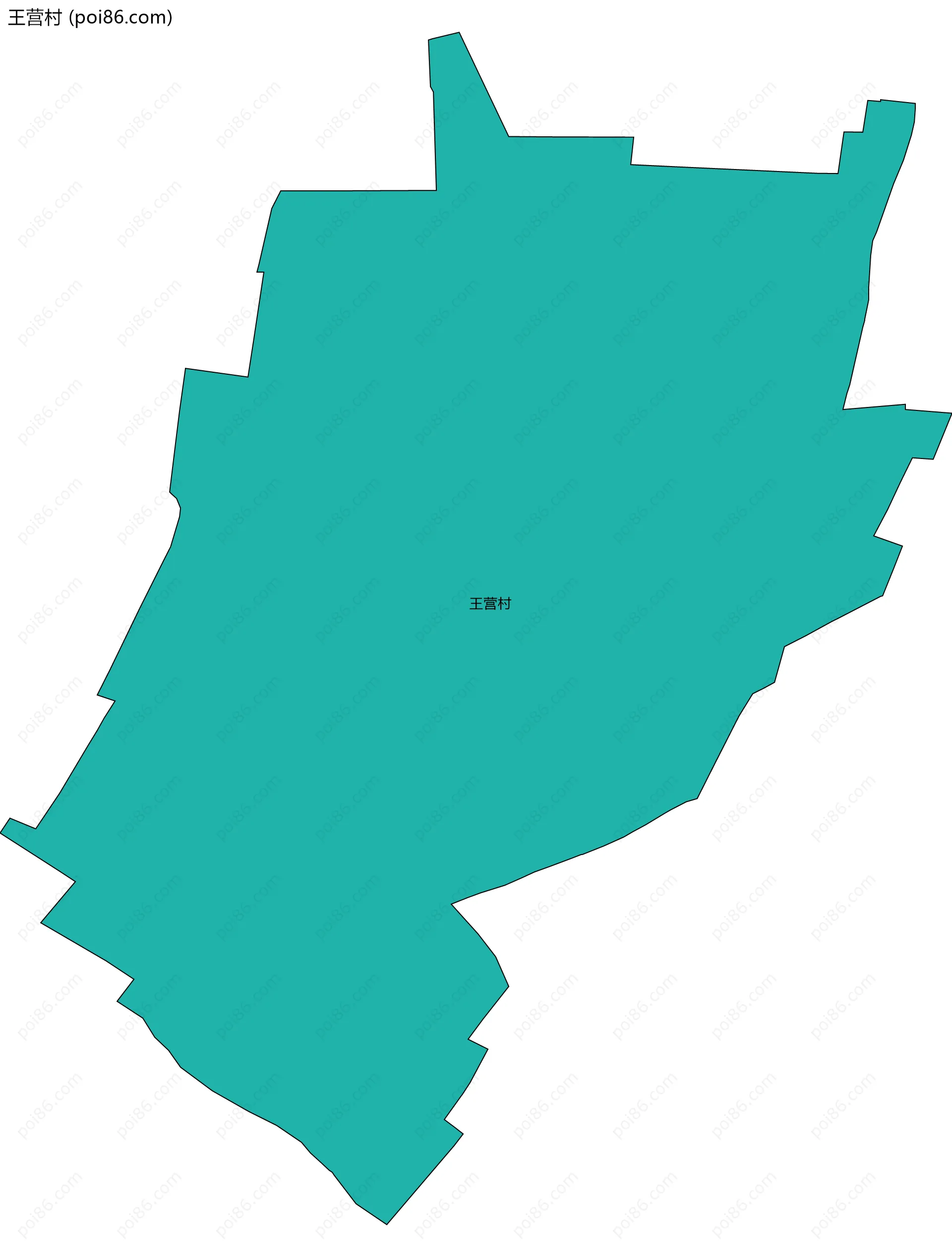 王营村边界地图