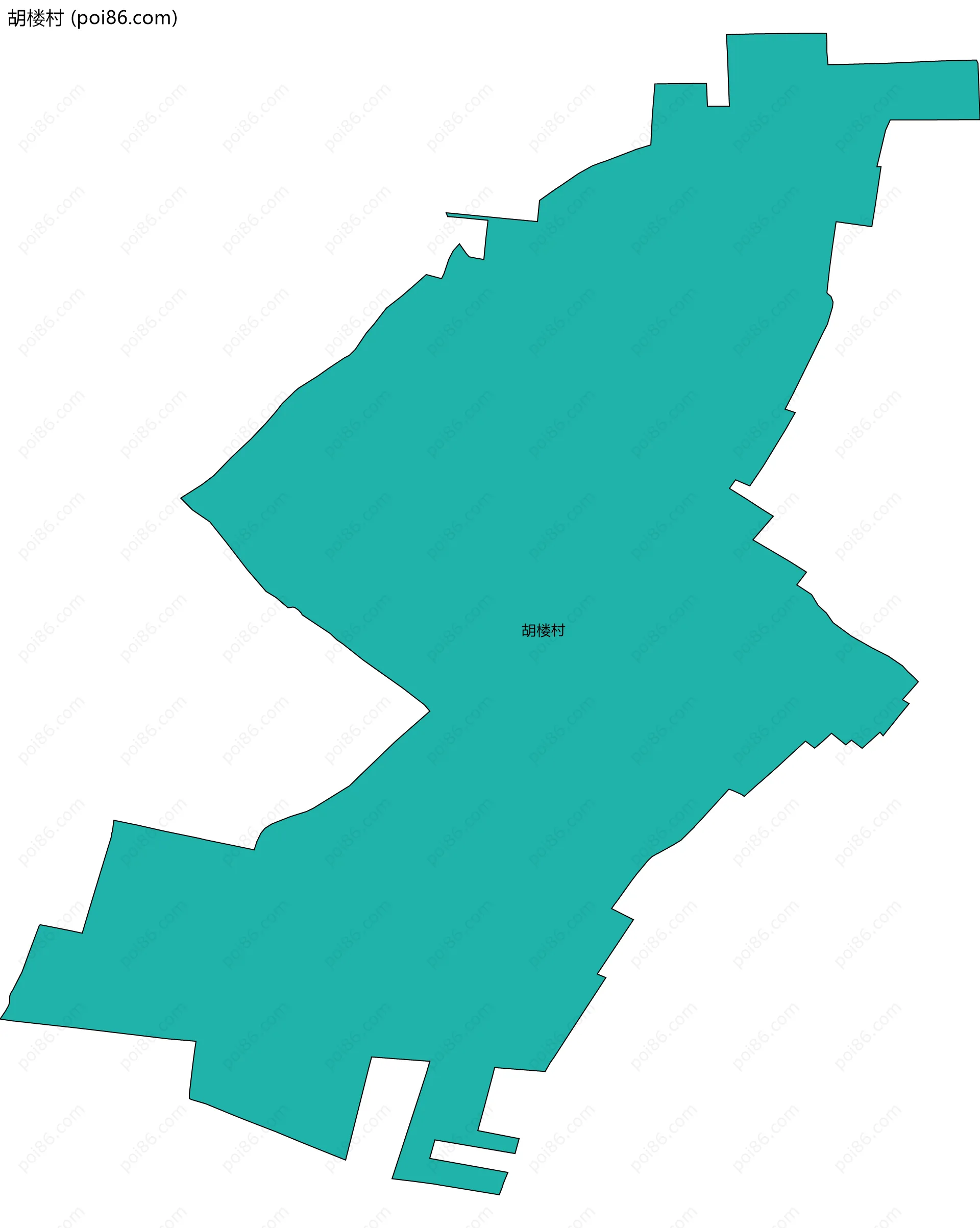 胡楼村边界地图