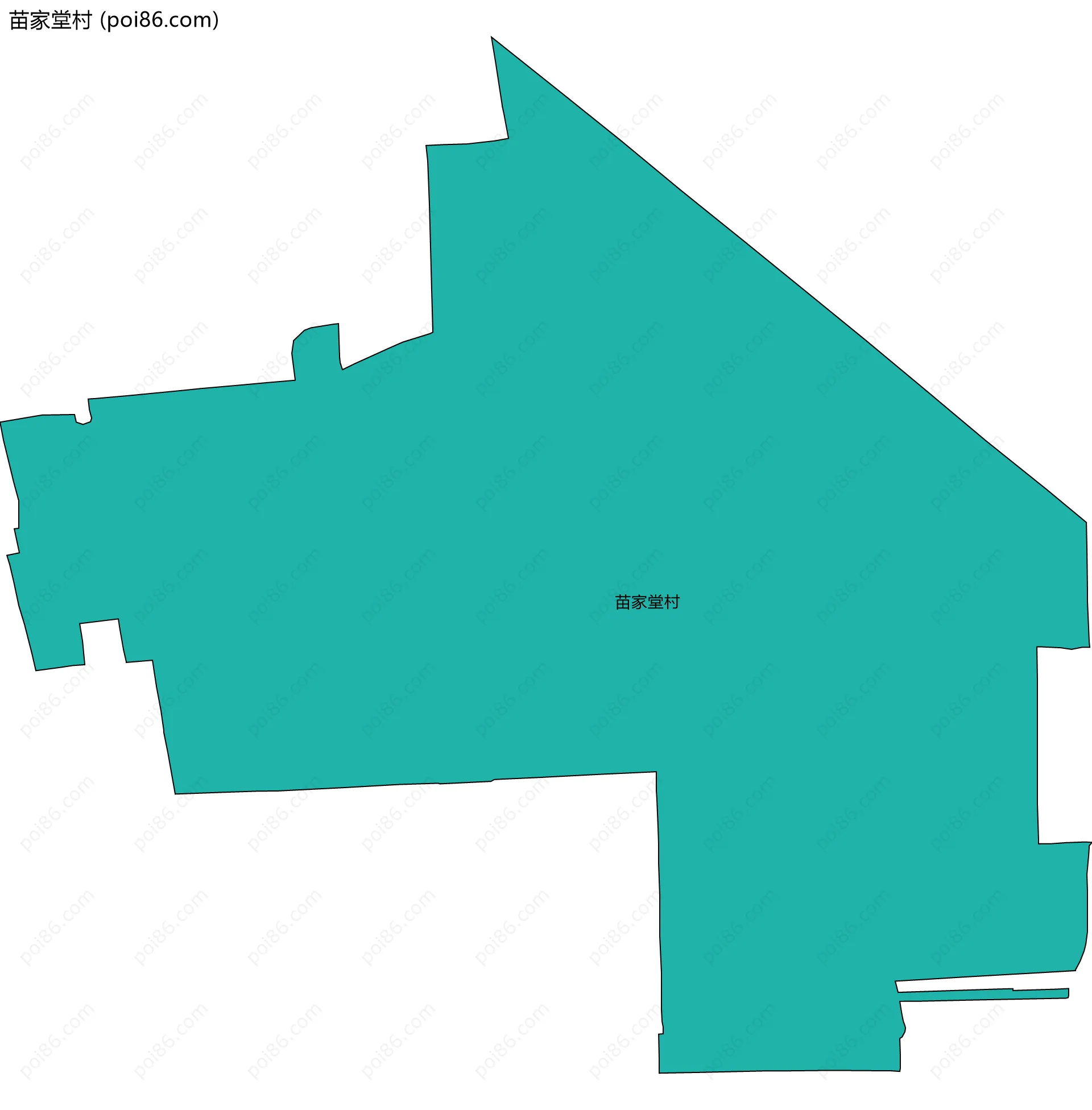 苗家堂村边界地图