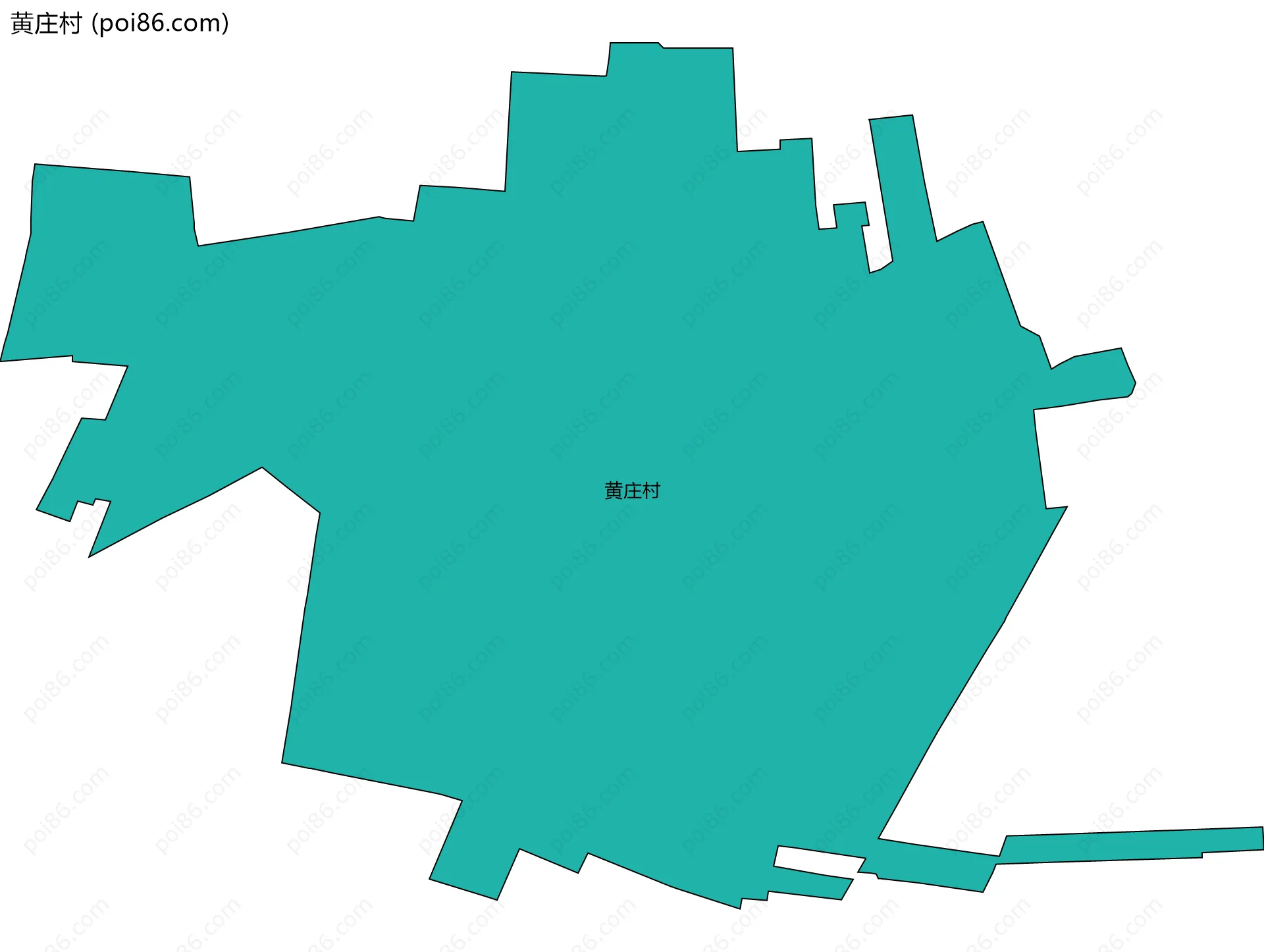 黄庄村边界地图