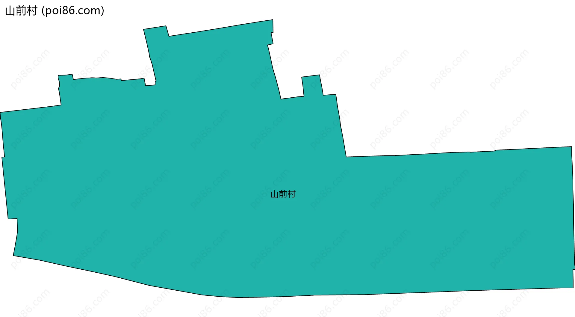 山前村边界地图