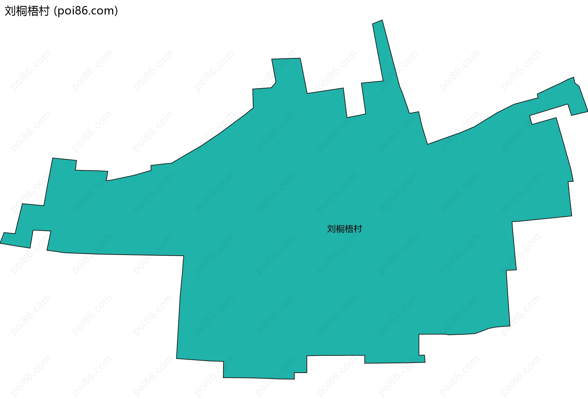 刘桐梧村边界地图