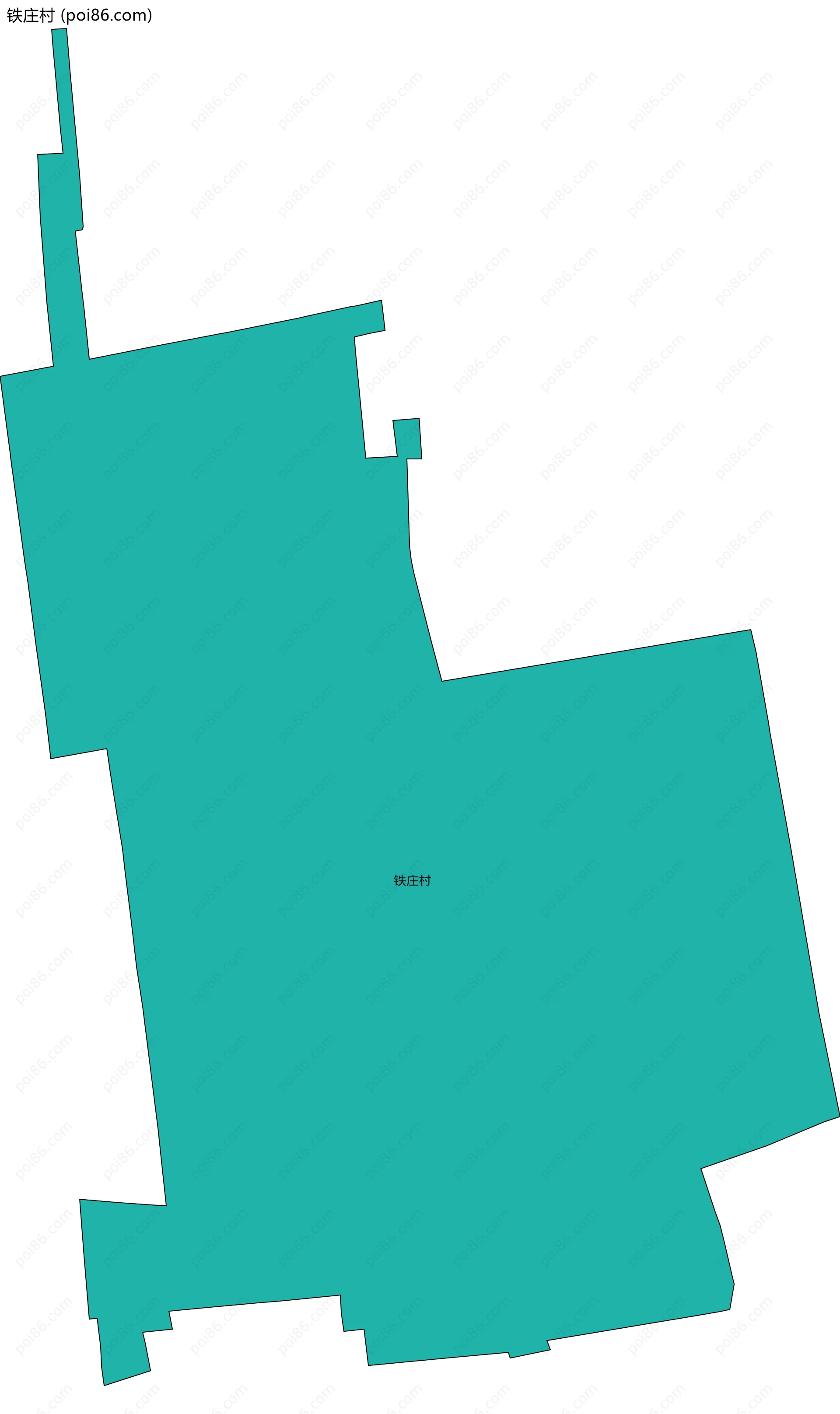 铁庄村边界地图