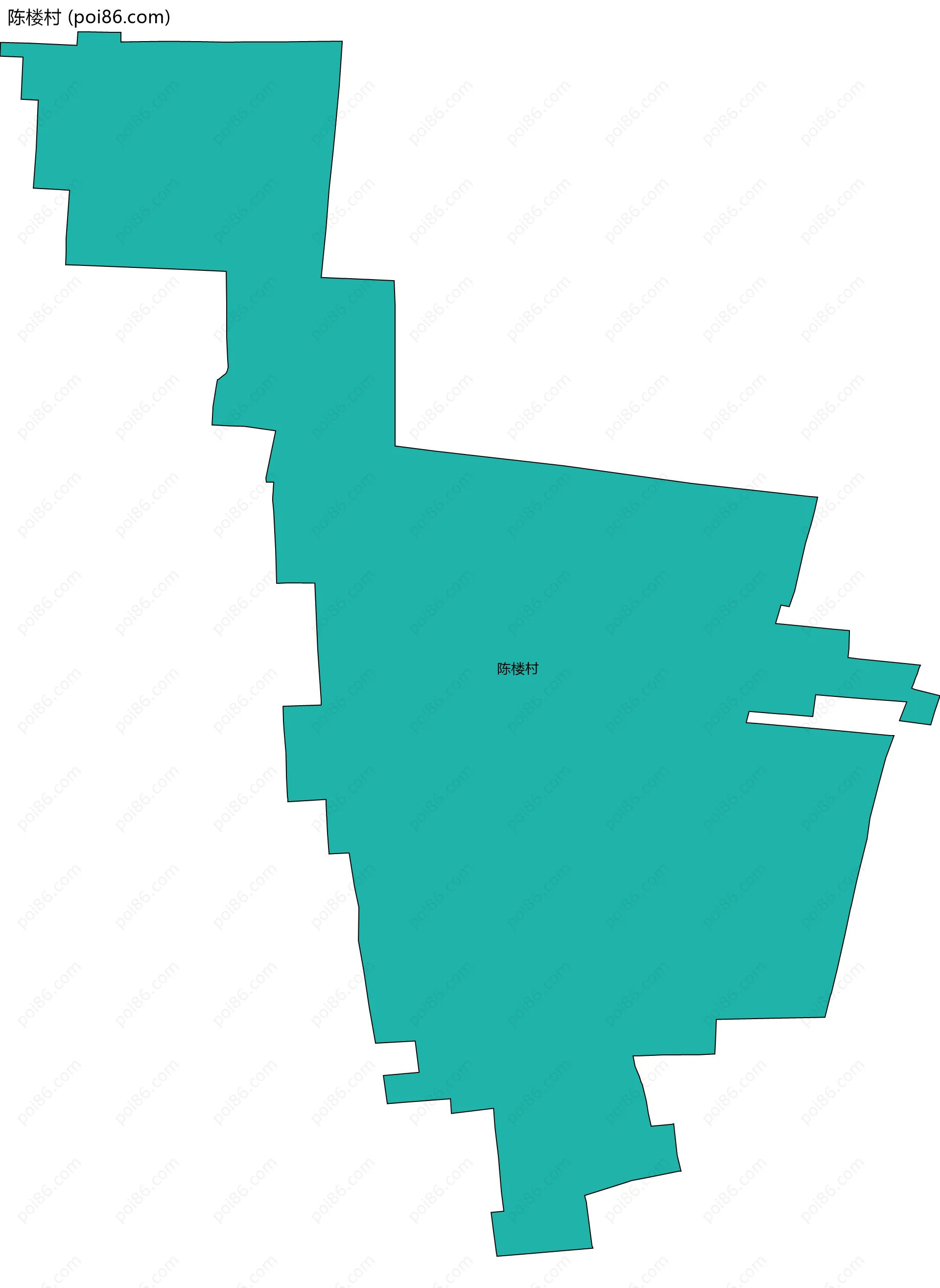 陈楼村边界地图