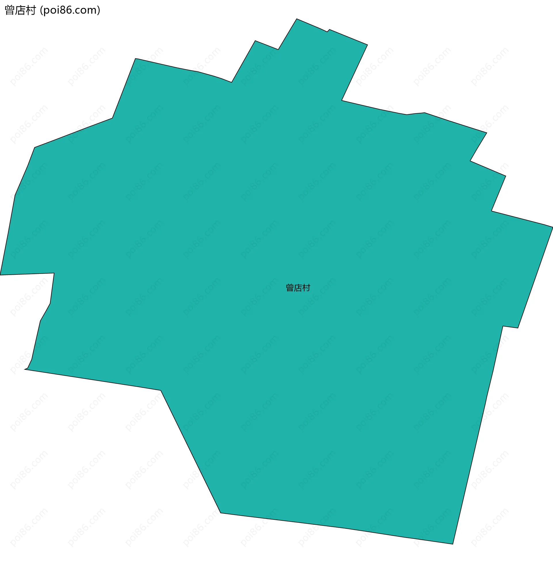 曾店村边界地图