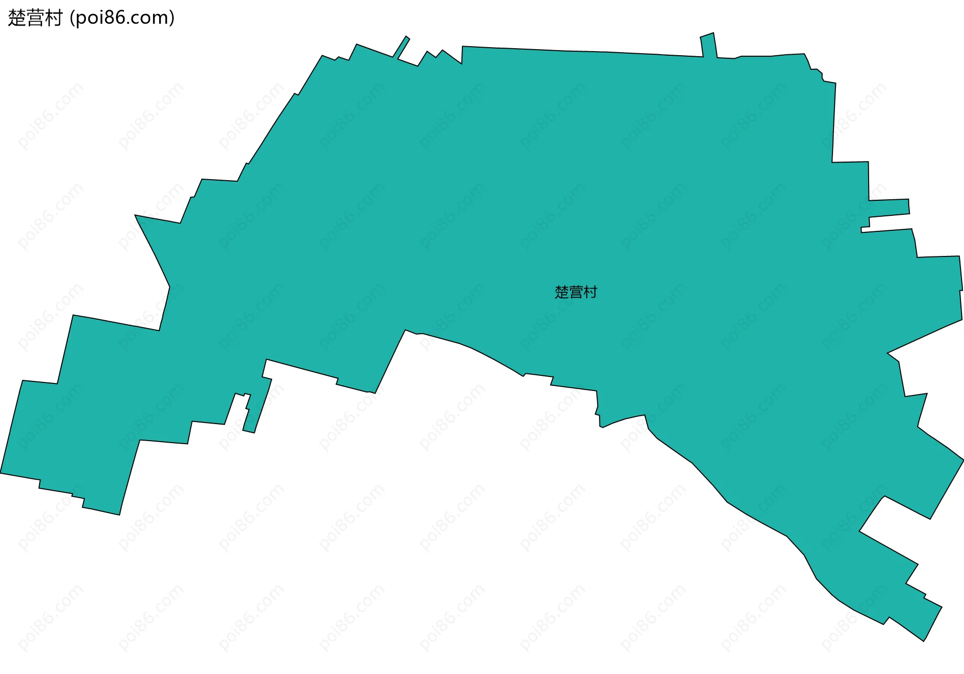 楚营村边界地图