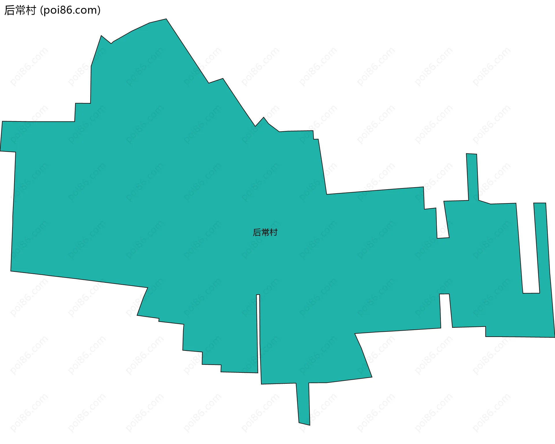 后常村边界地图