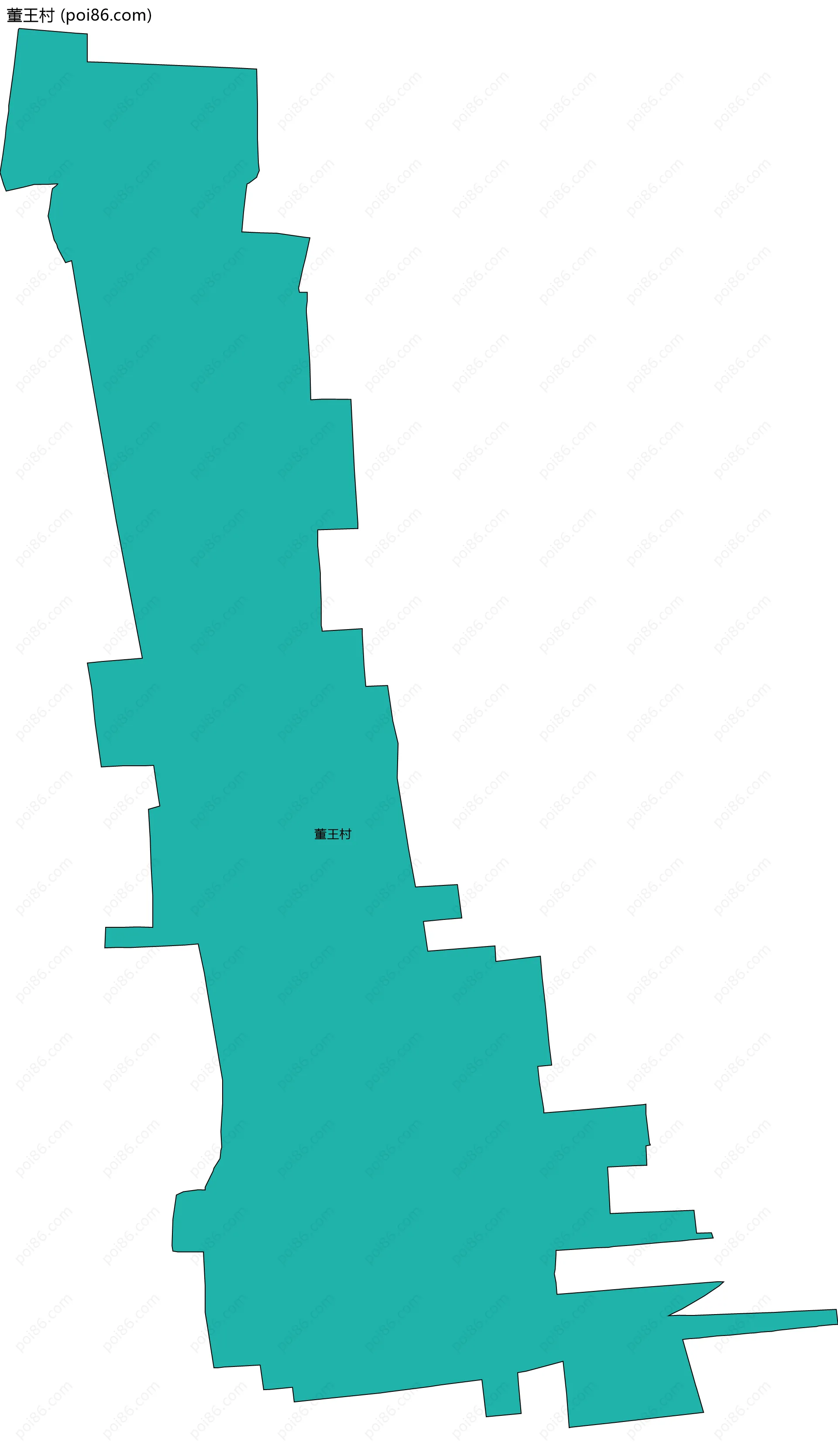 董王村边界地图