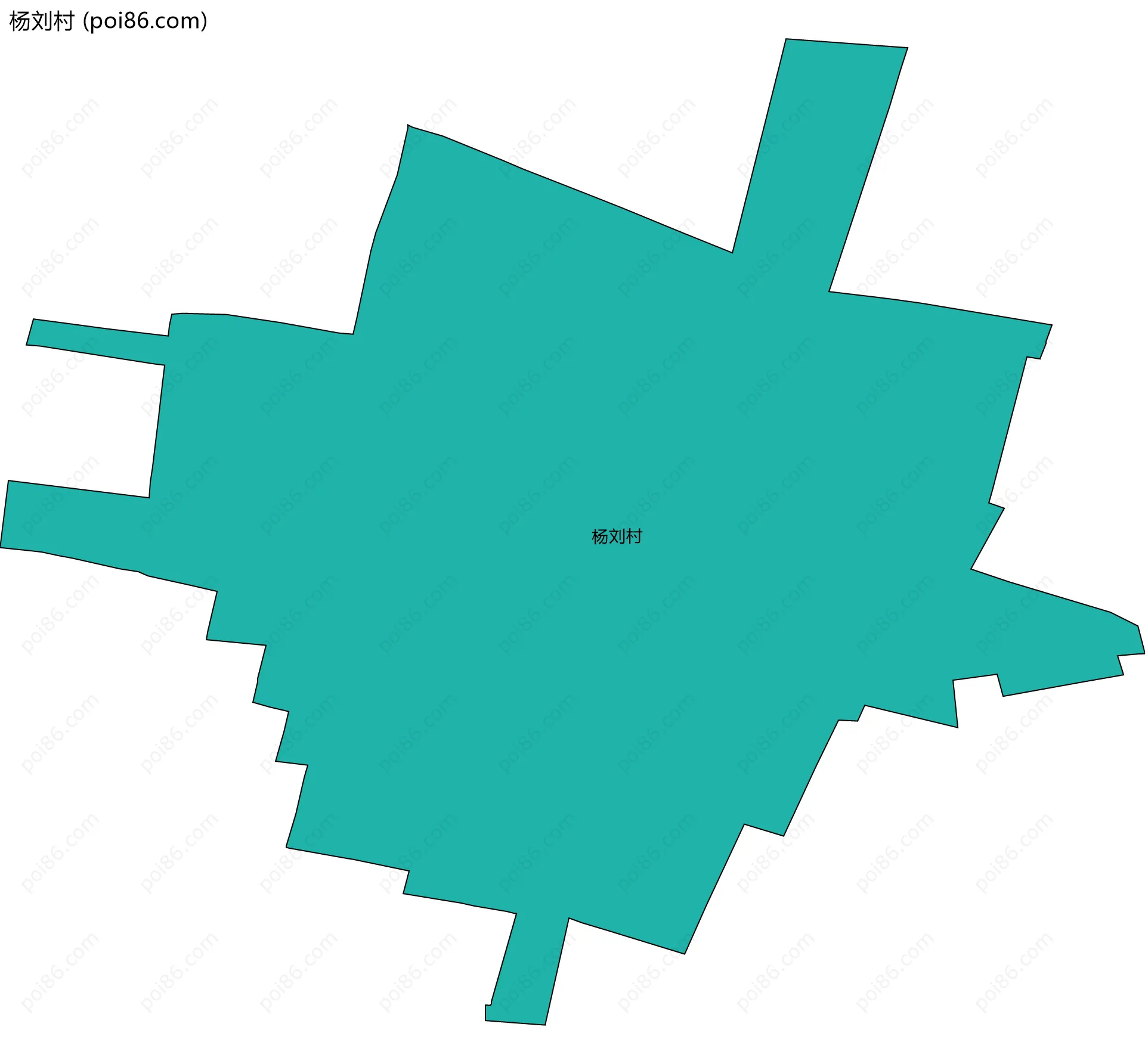 杨刘村边界地图