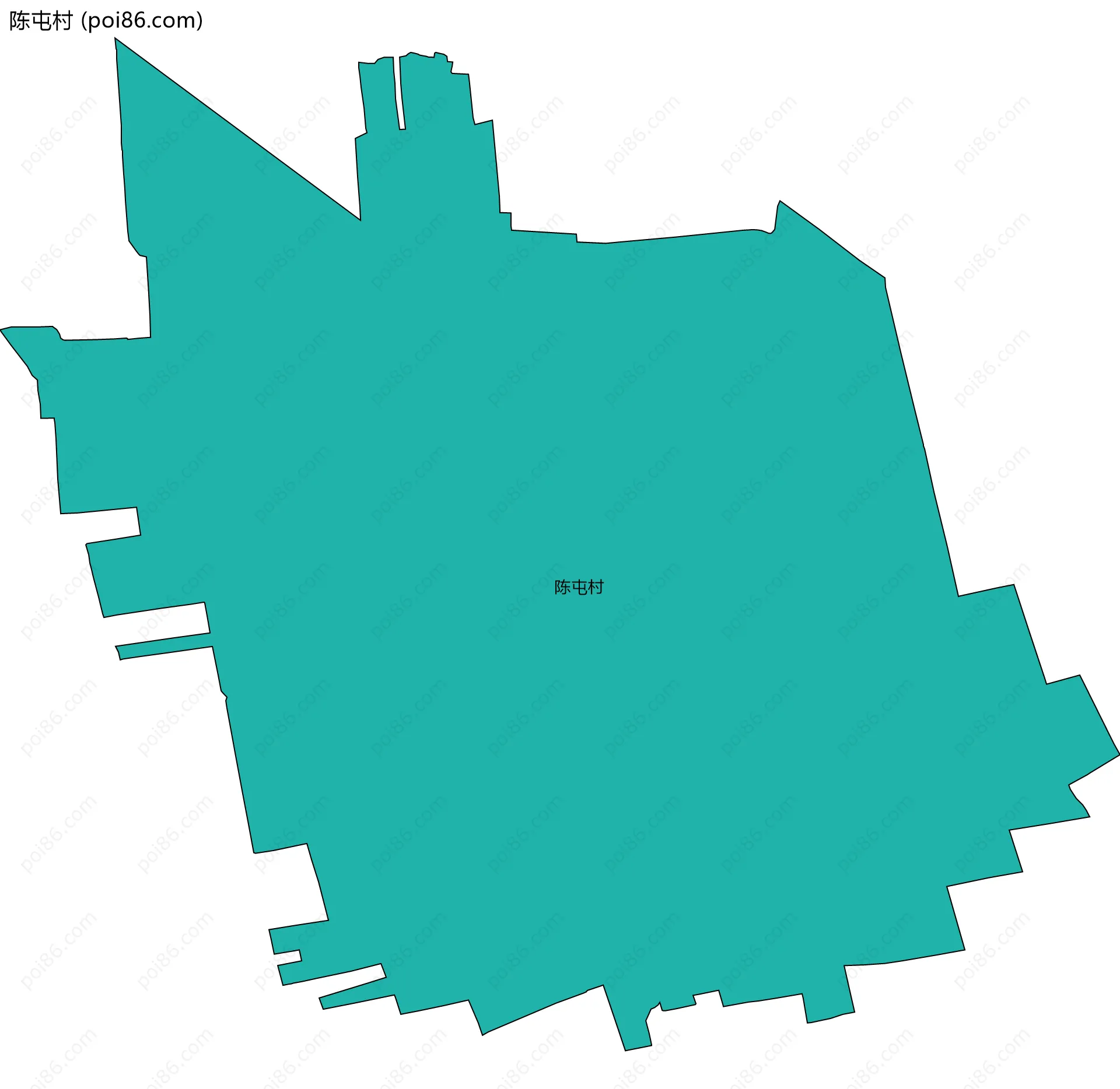 陈屯村边界地图