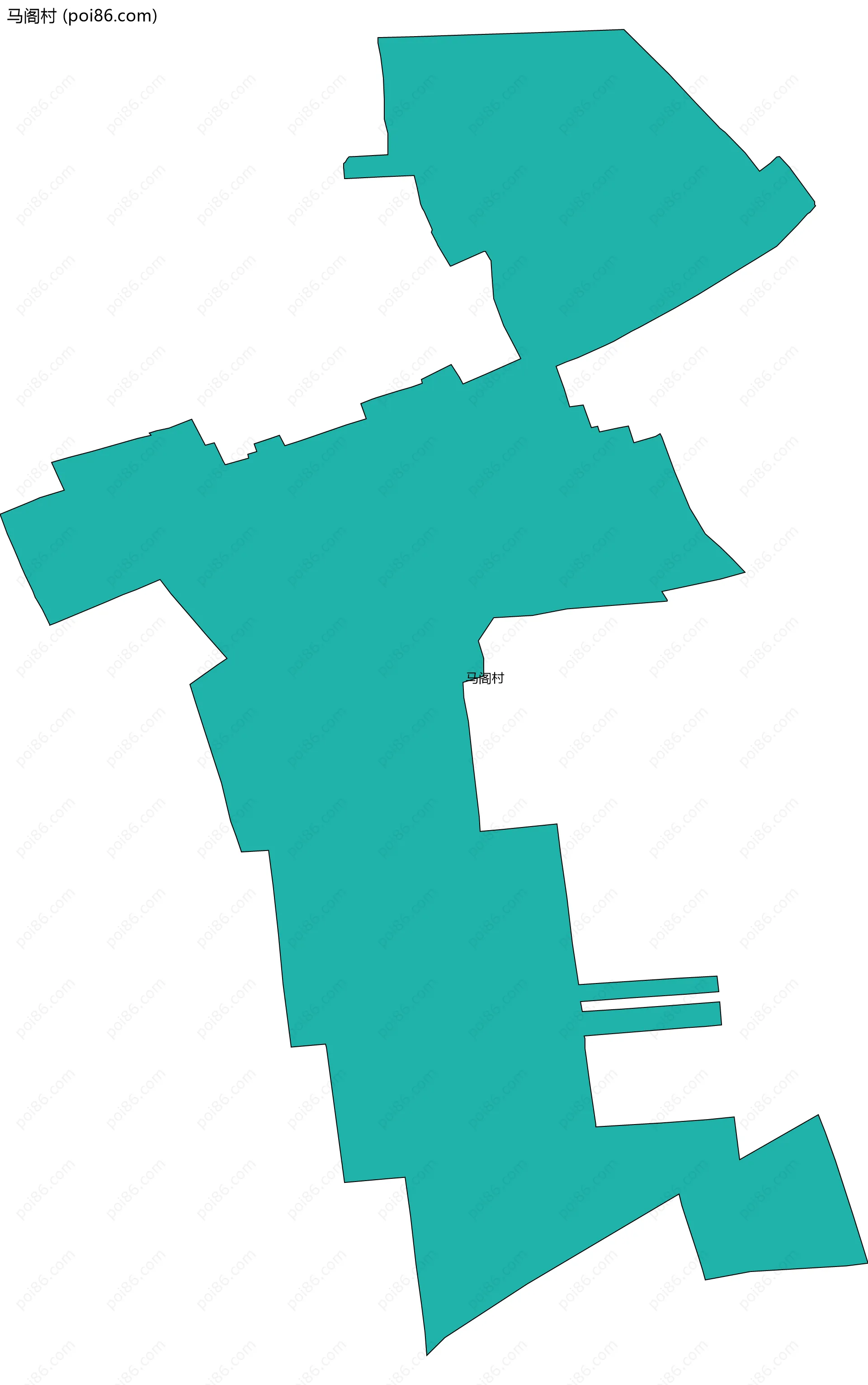 马阁村边界地图