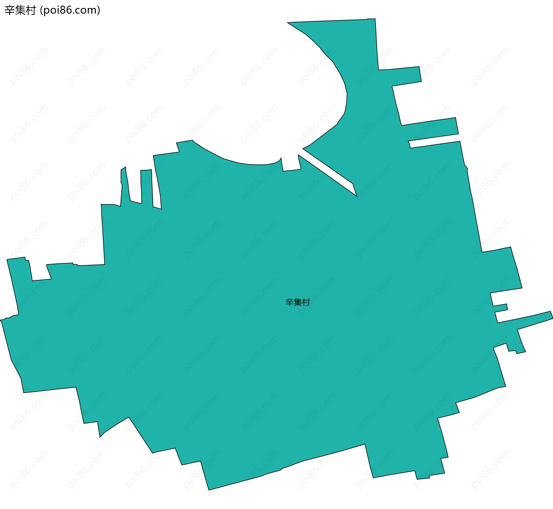 辛集村边界地图